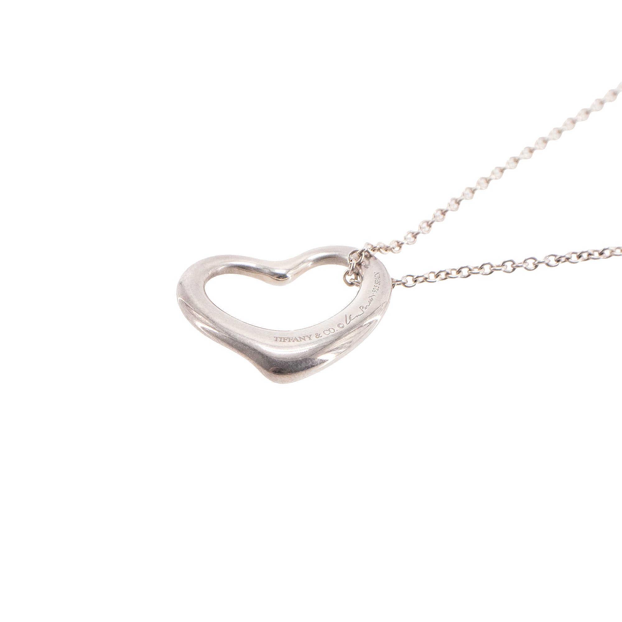 TIFFANY & CO - Collier Open Heart Tiffany & Co x Elsa Peretti en argent