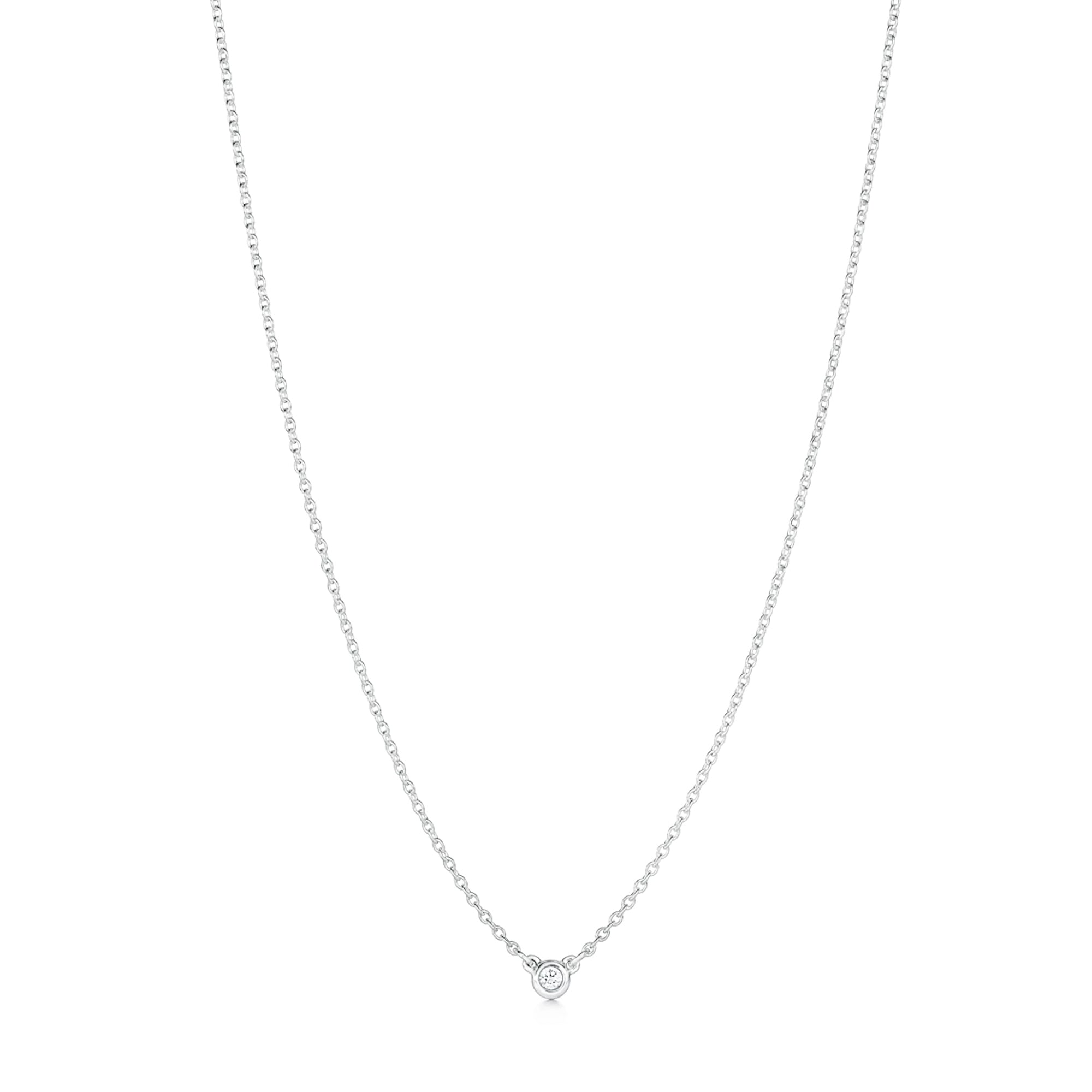 TIFFANY & CO - Collier pendentif Diamonds by the Yard Tiffany & Co en argent et diamant