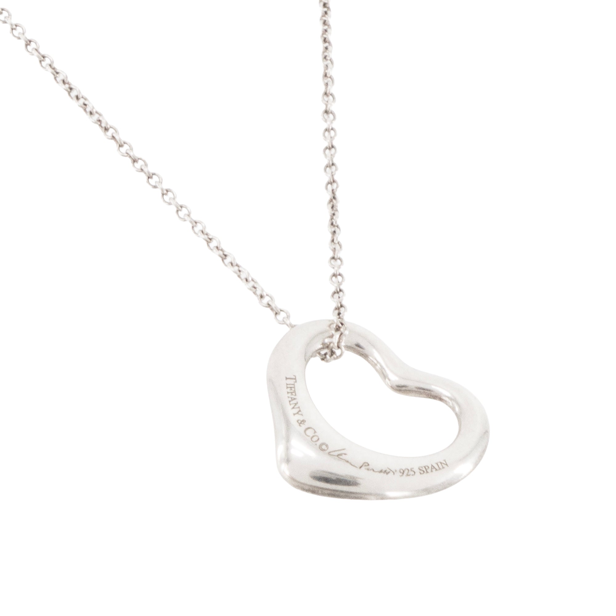 TIFFANY & CO - Pendentif Open Heart PM Tiffany & Co en argent