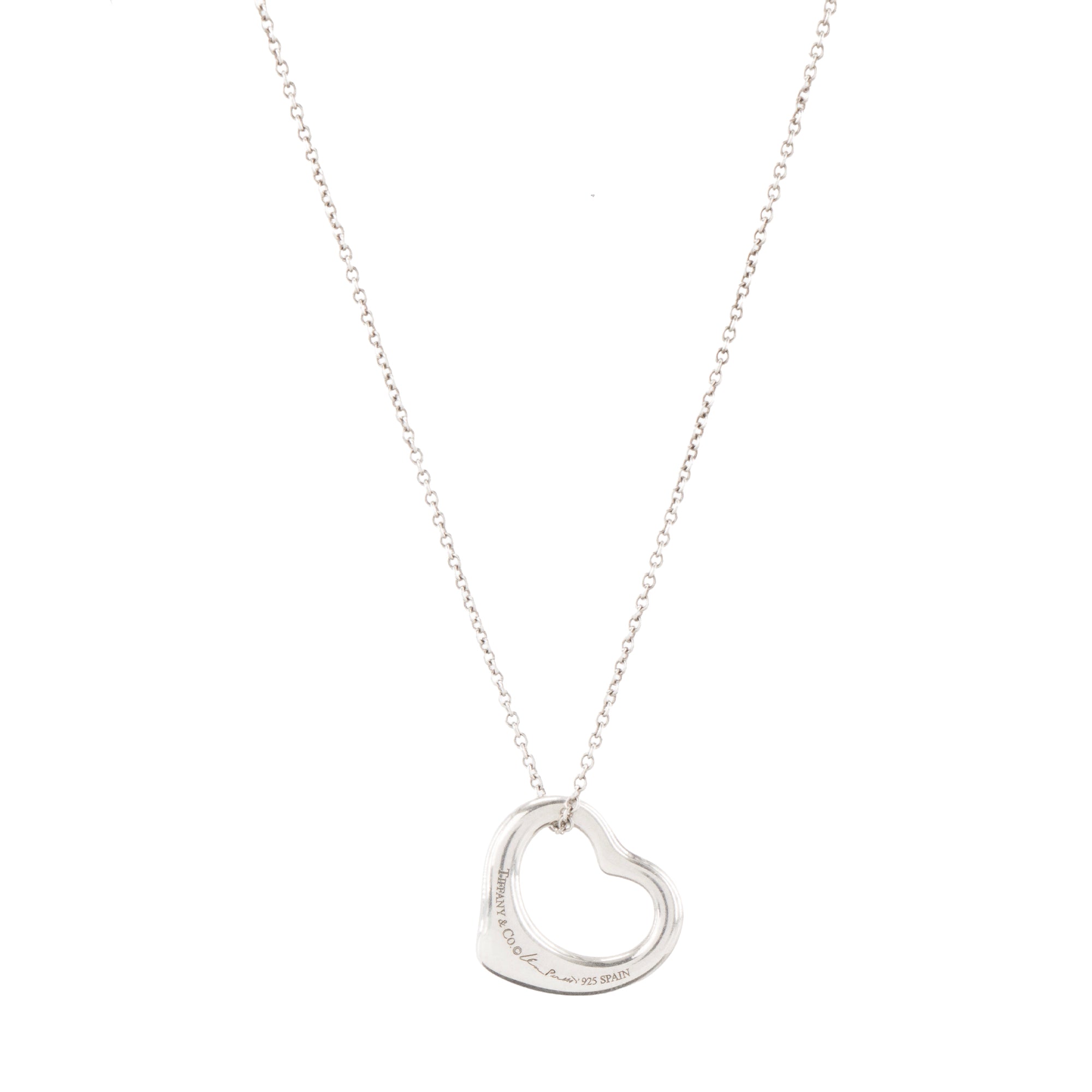 TIFFANY & CO - Pendentif Open Heart PM Tiffany & Co en argent