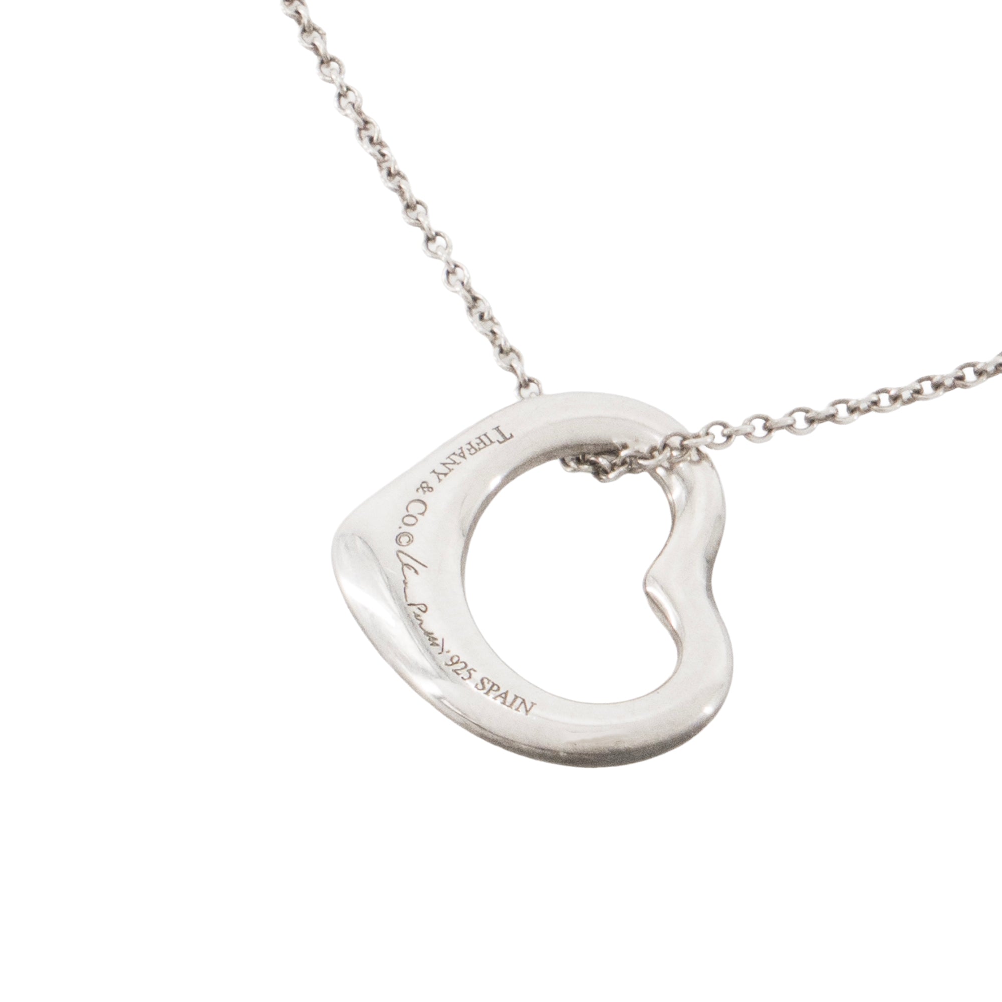 TIFFANY & CO - Pendentif Open Heart PM Tiffany & Co en argent