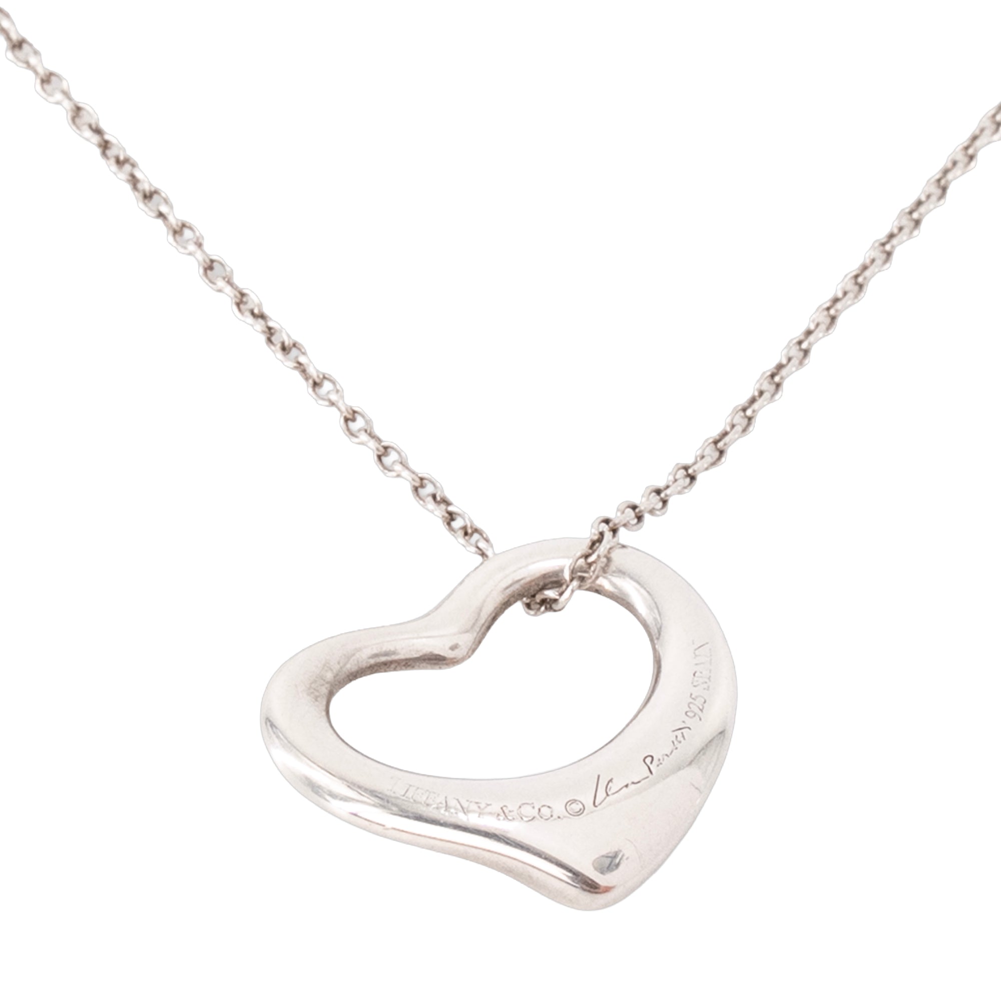 TIFFANY & CO - Pendentif Open Heart Tiffany & Co en argent