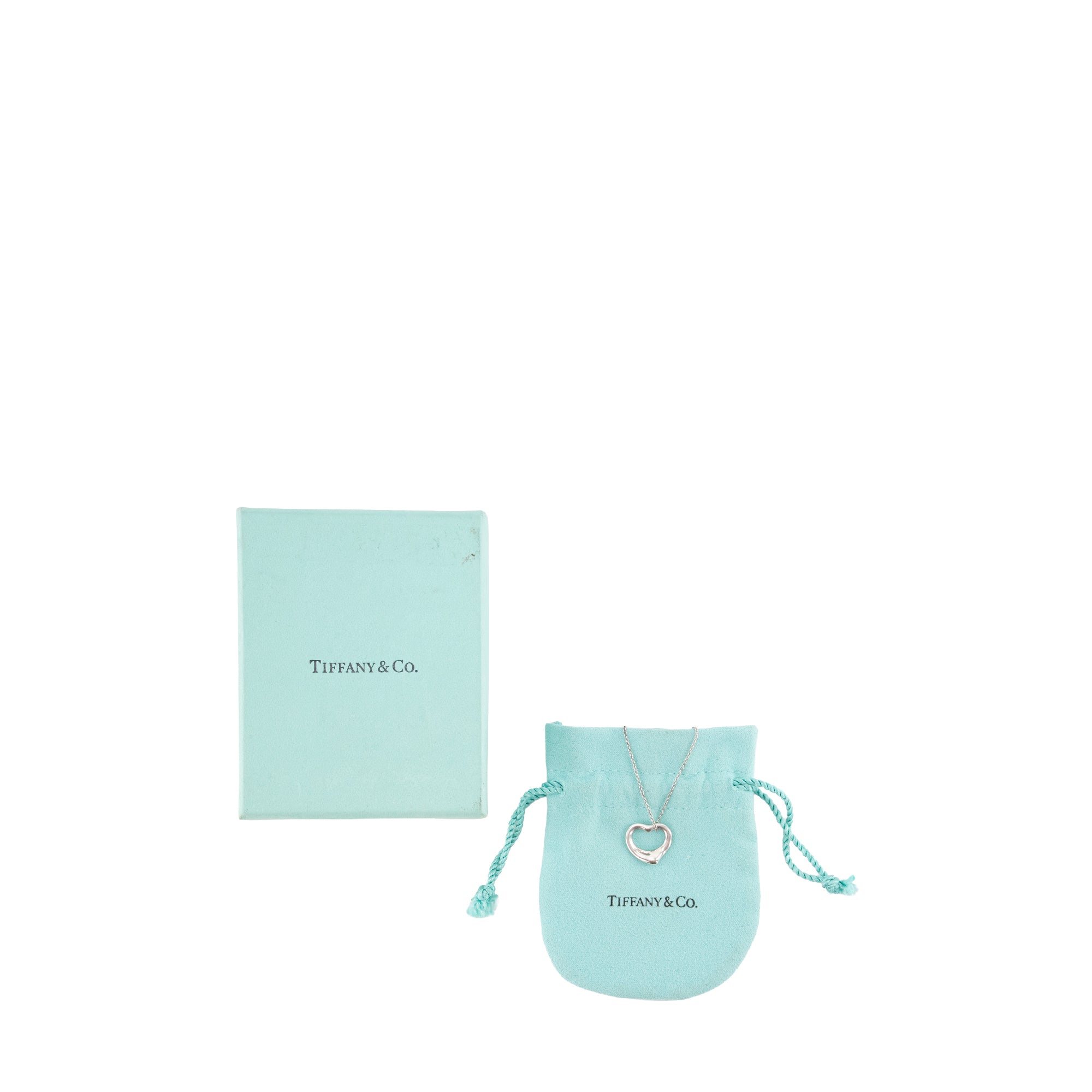 TIFFANY & CO - Pendentif Open Heart Tiffany & Co en argent