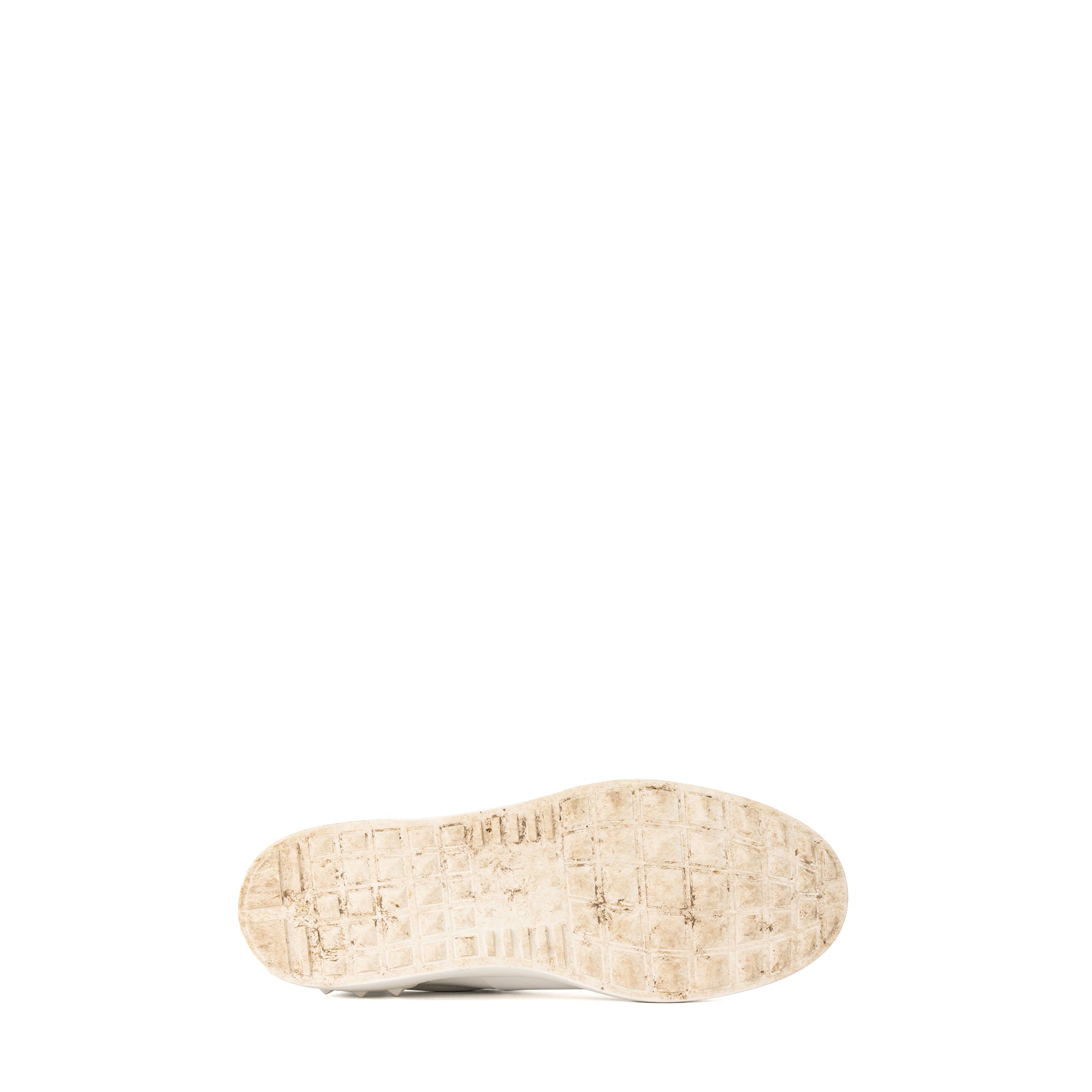 VALENTINO - Baskets Derek Logo Valentino en cuir lisse blanc et noir (T42)