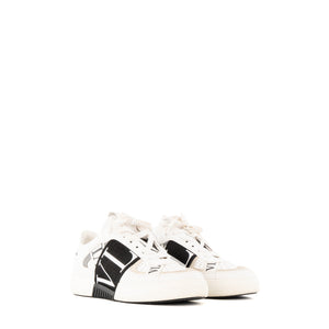 VALENTINO - Baskets VLTN Valentino en cuir lisse blanc (T36)