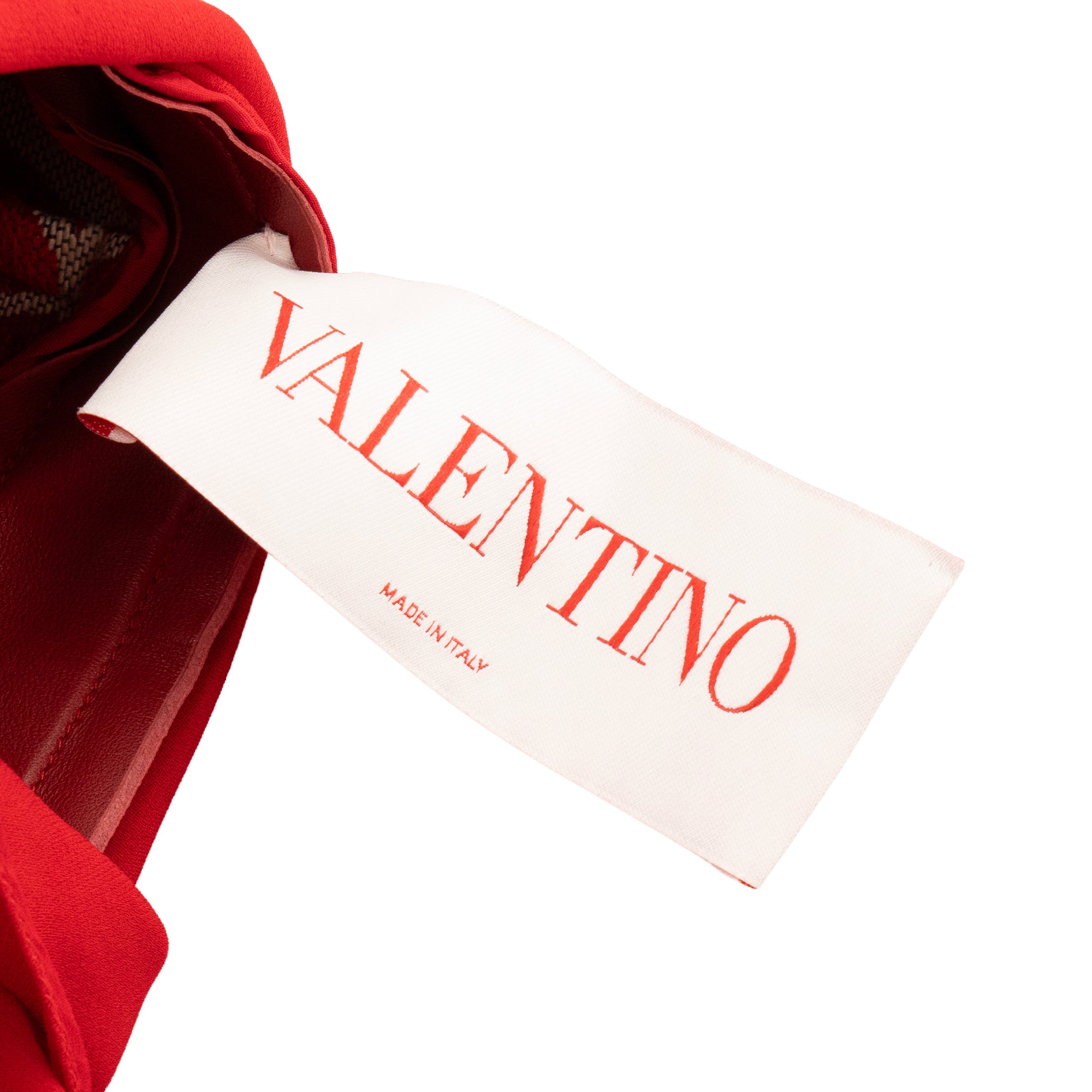 VALENTINO - Combinaison Valentino en soie et polyester rouges (T44)