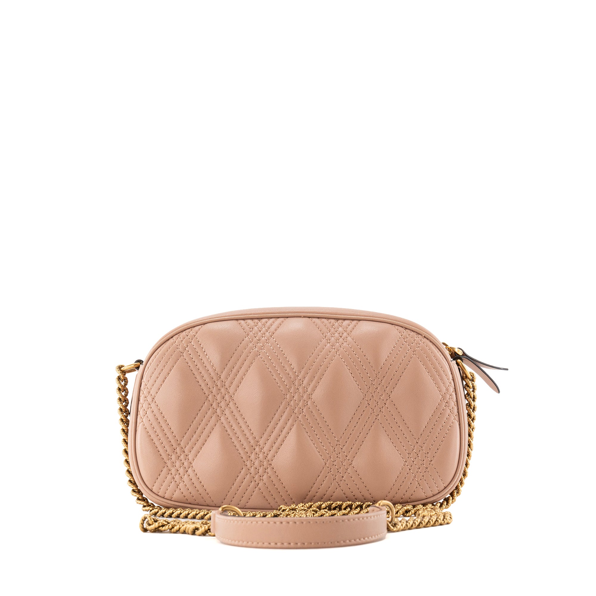 VALENTINO - Sac à bandoulière Quiltie 76 Valentino en cuir lisse rose