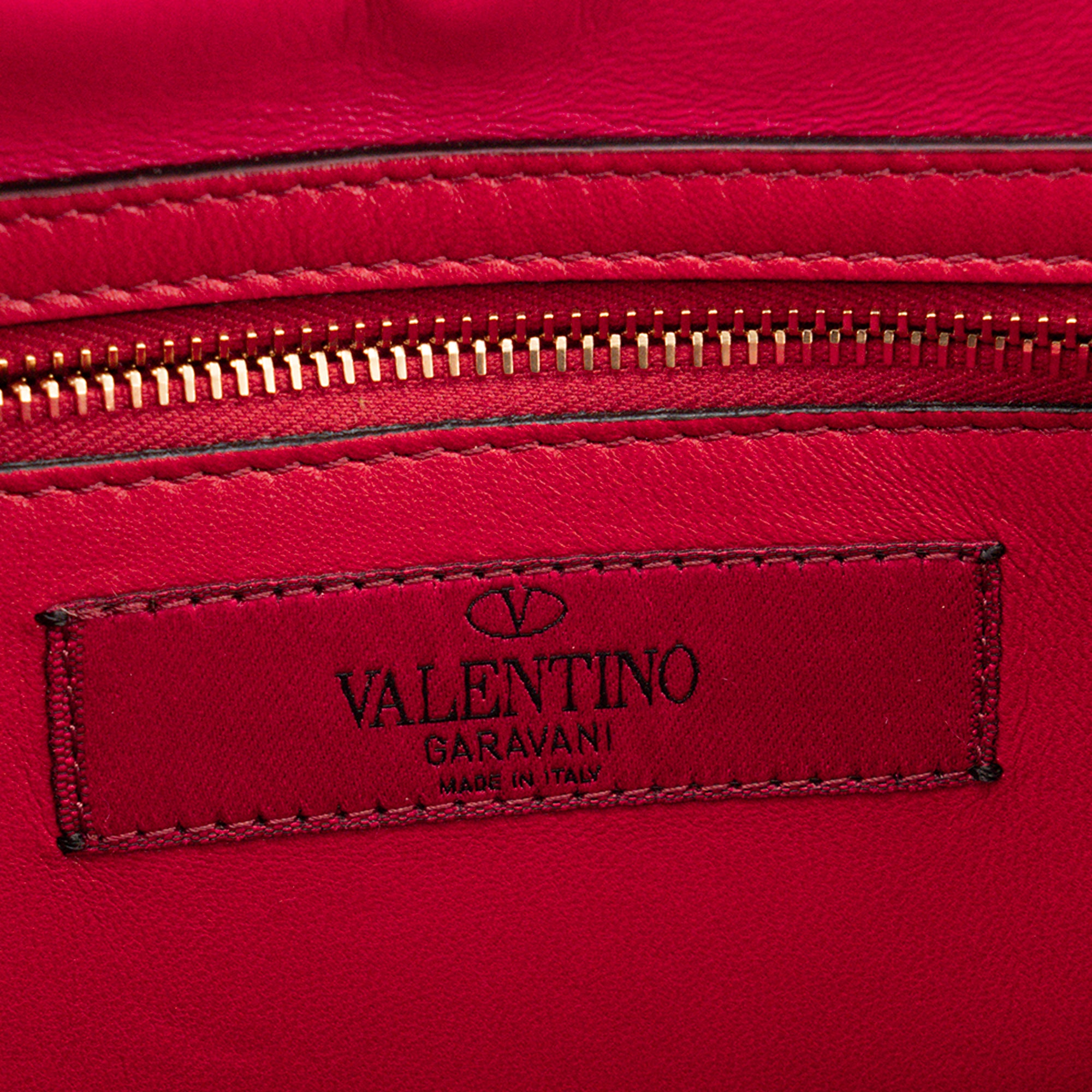 VALENTINO - Sac à bandoulière Rockstud Spike Valentino en velours rose