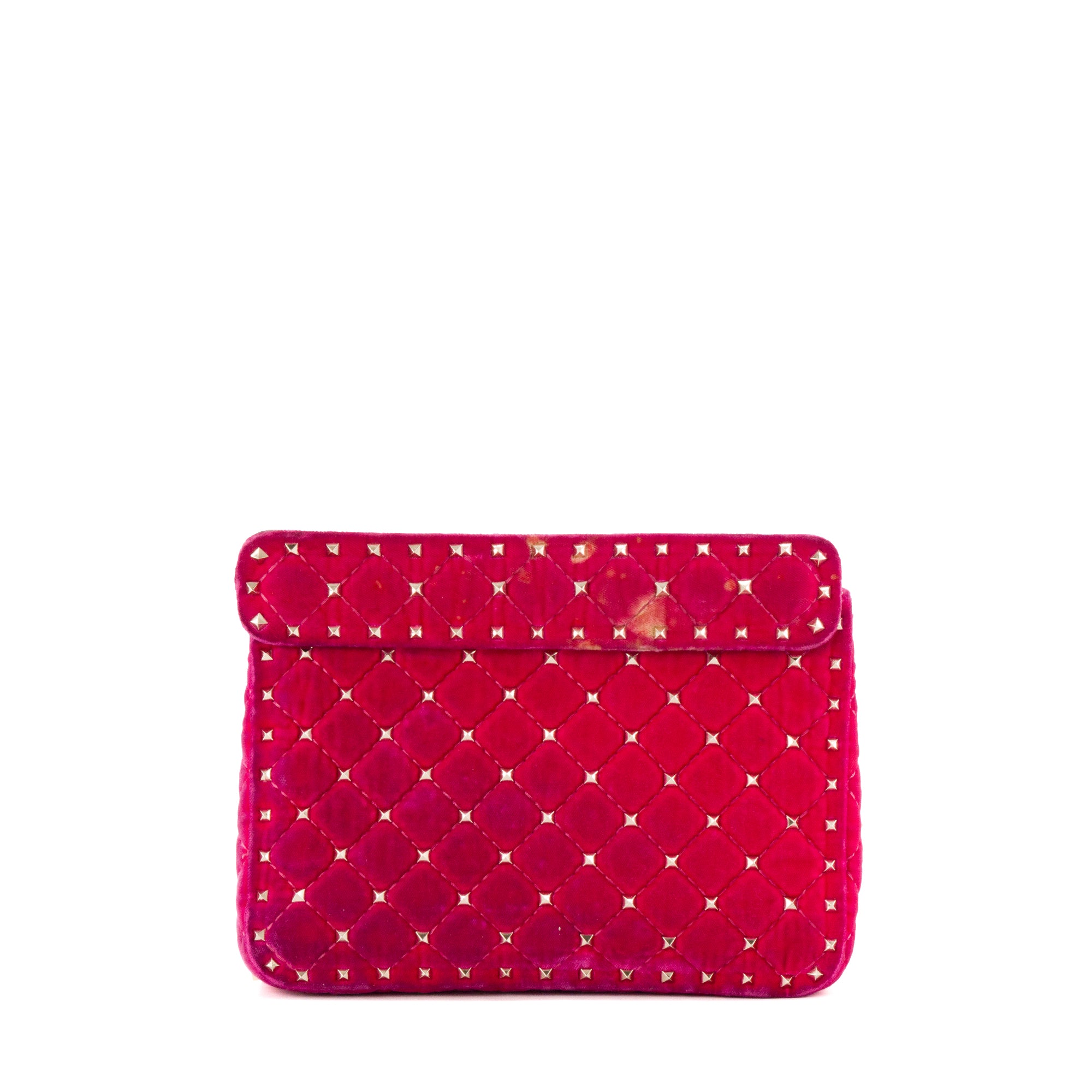 VALENTINO - Sac à bandoulière Rockstud Valentino en velours rose