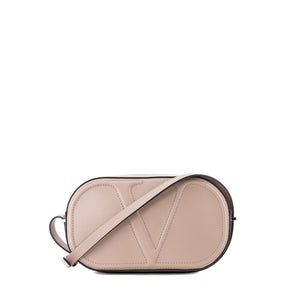 VALENTINO - Sac à bandoulière VLogo Walk Valentino en cuir lisse rose