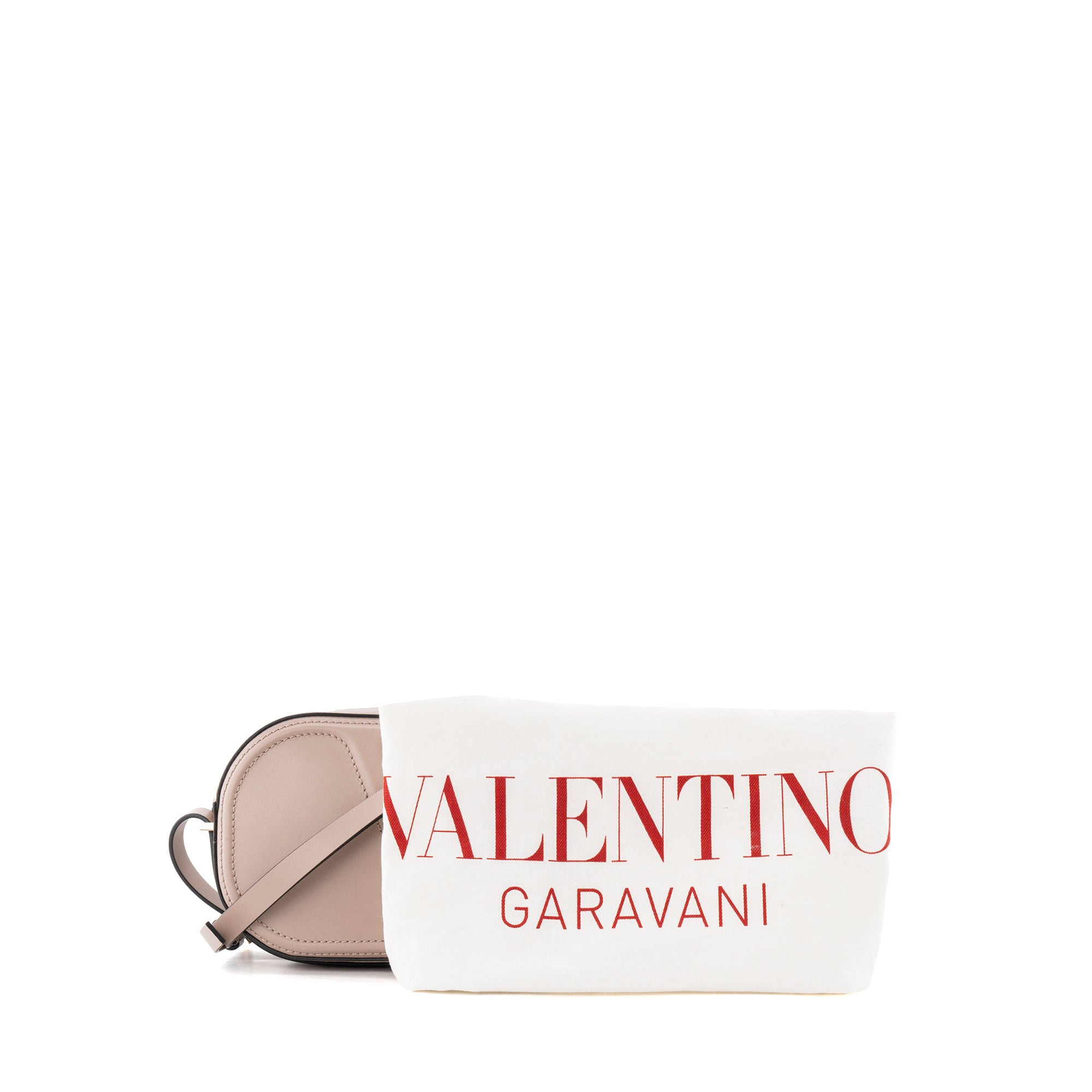 VALENTINO - Sac à bandoulière VLogo Walk Valentino en cuir lisse rose