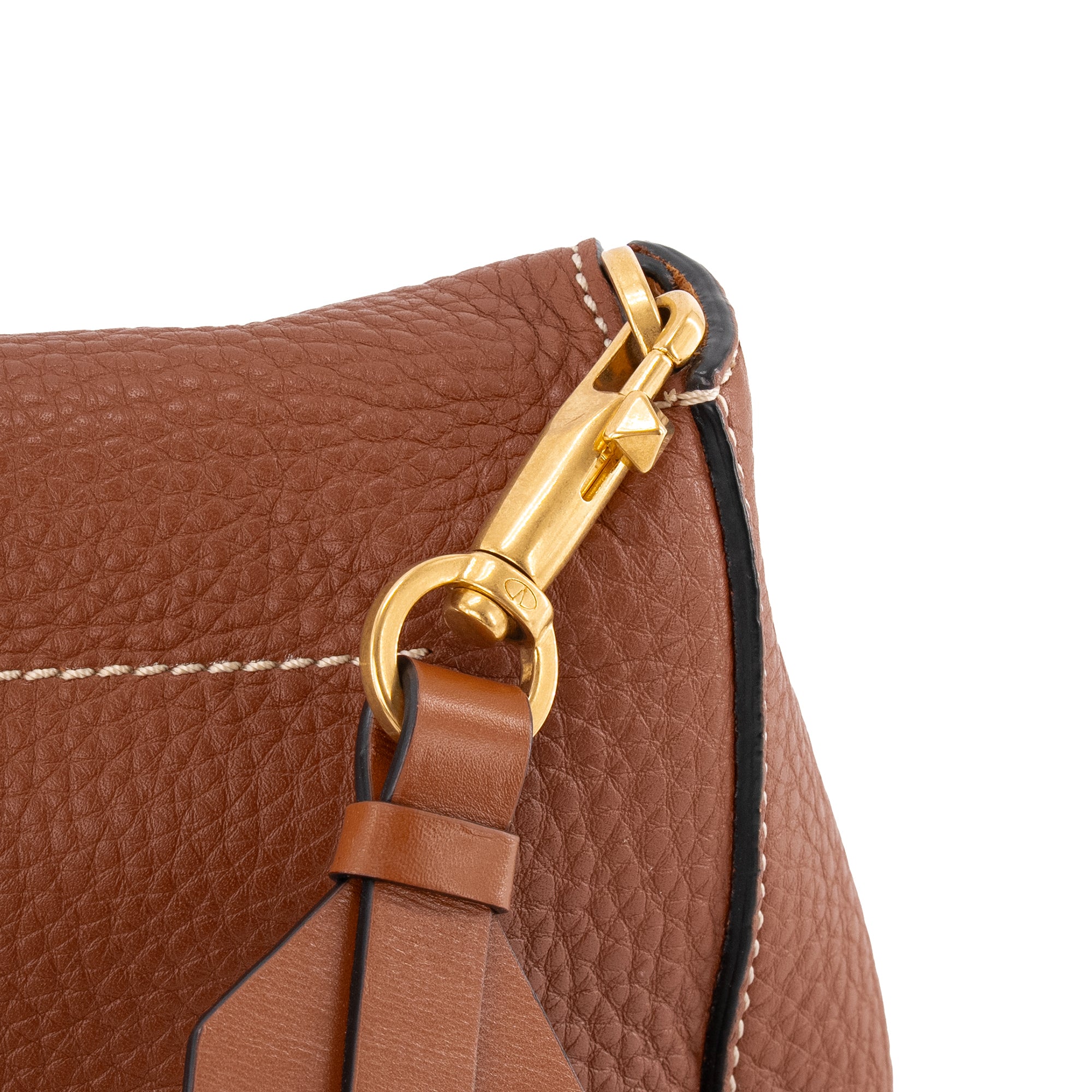 VALENTINO - Sac à bandoulière VSling Valentino en cuir grainé marron