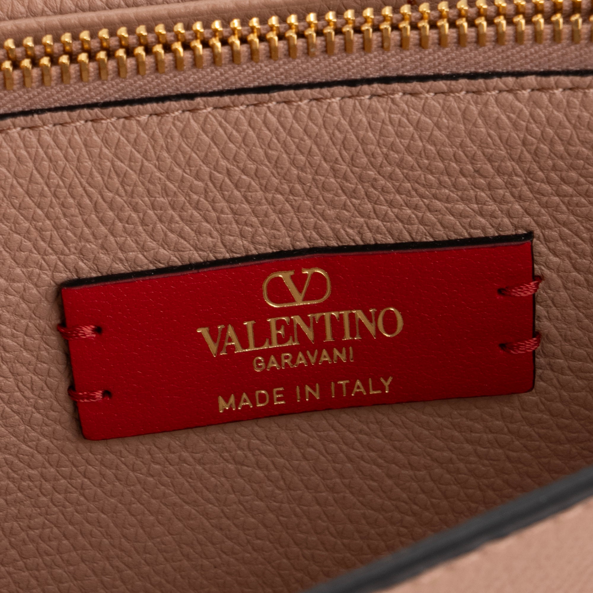 VALENTINO - Sac à bandoulière Wallet On Chain VLogo Signature Valentino en cuir grainé rose ancien