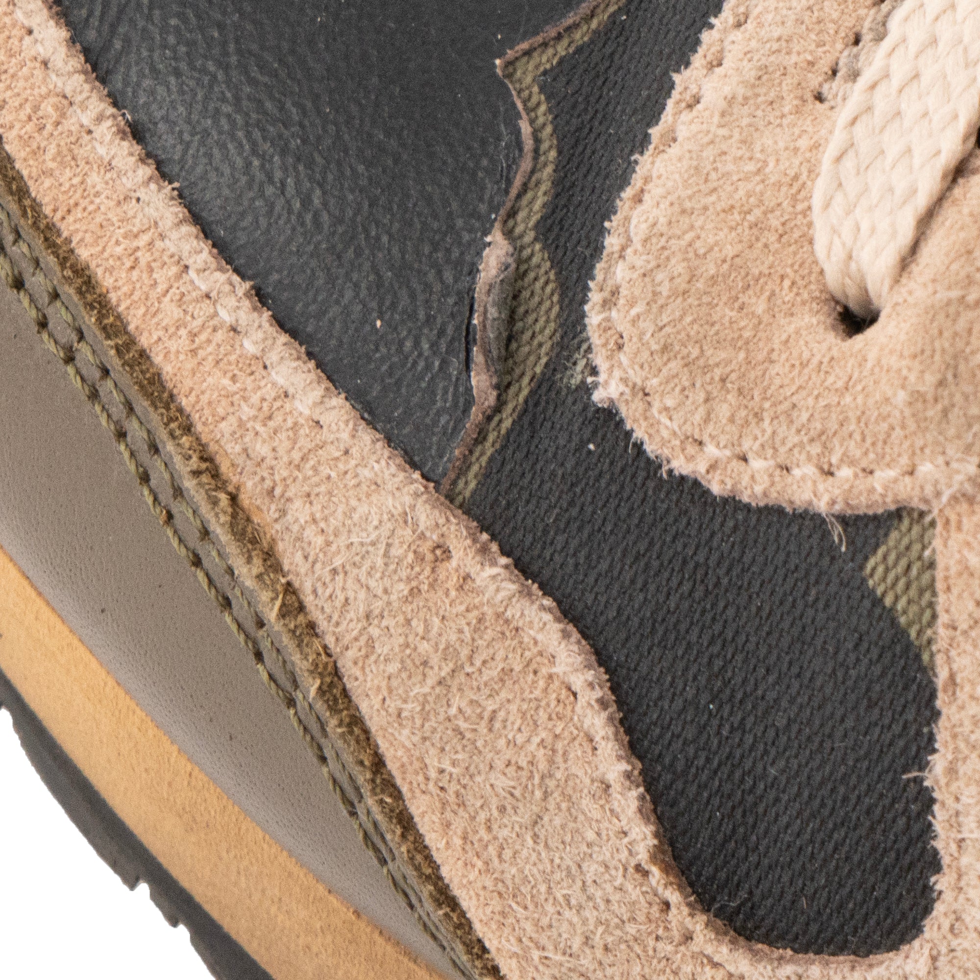 VALENTINO - Sneakers Rockrunner Valentino en toile kaki et daim marron (T36)