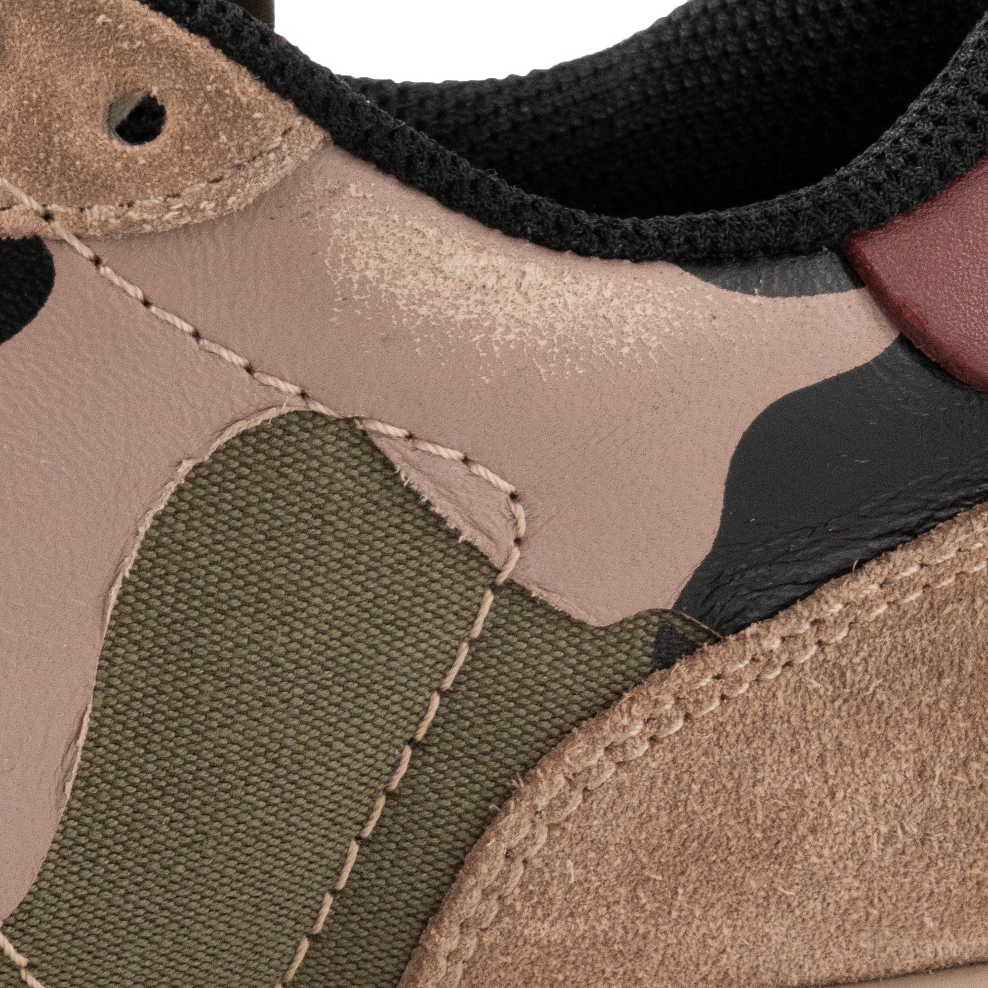 VALENTINO - Sneakers Rockrunner Valentino en toile kaki et daim marron (T36)