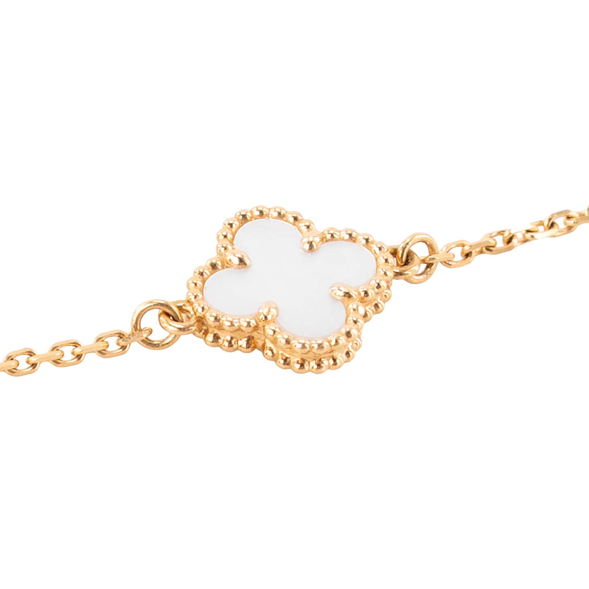 VAN CLEEF & ARPELS - Bracelet Sweet Alhambra Van Cleef & Arpels en or et nacre