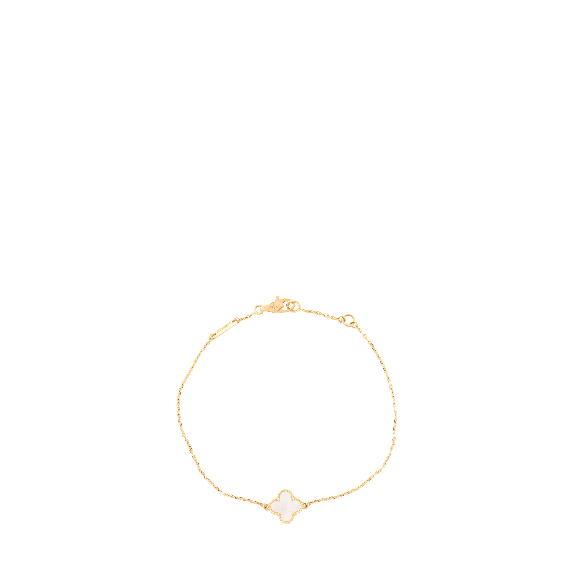 VAN CLEEF & ARPELS - Bracelet Sweet Alhambra Van Cleef & Arpels en or et nacre