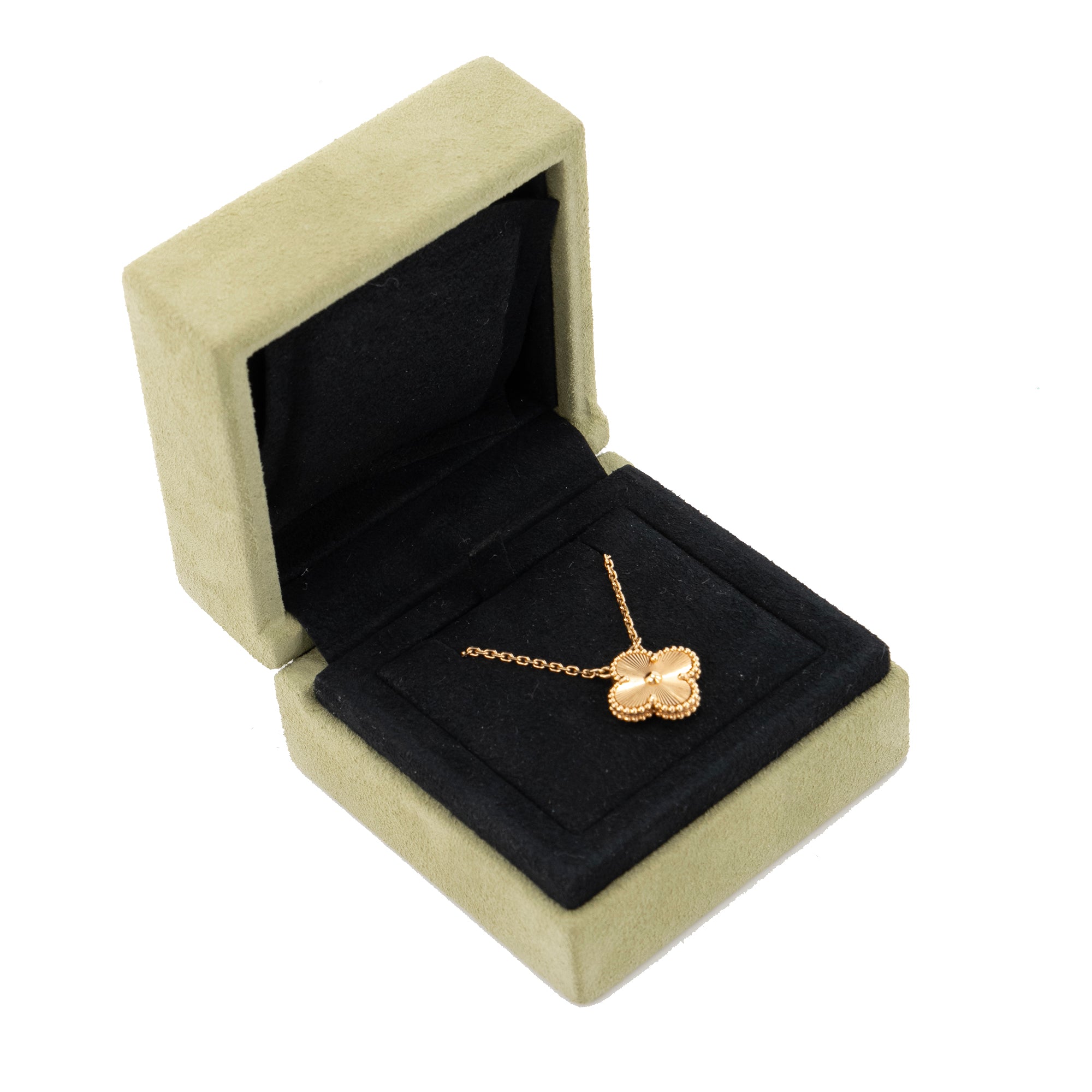 VAN CLEEF & ARPELS - Pendentif Magic Alhambra Van Cleef & Arpels en or guilloché