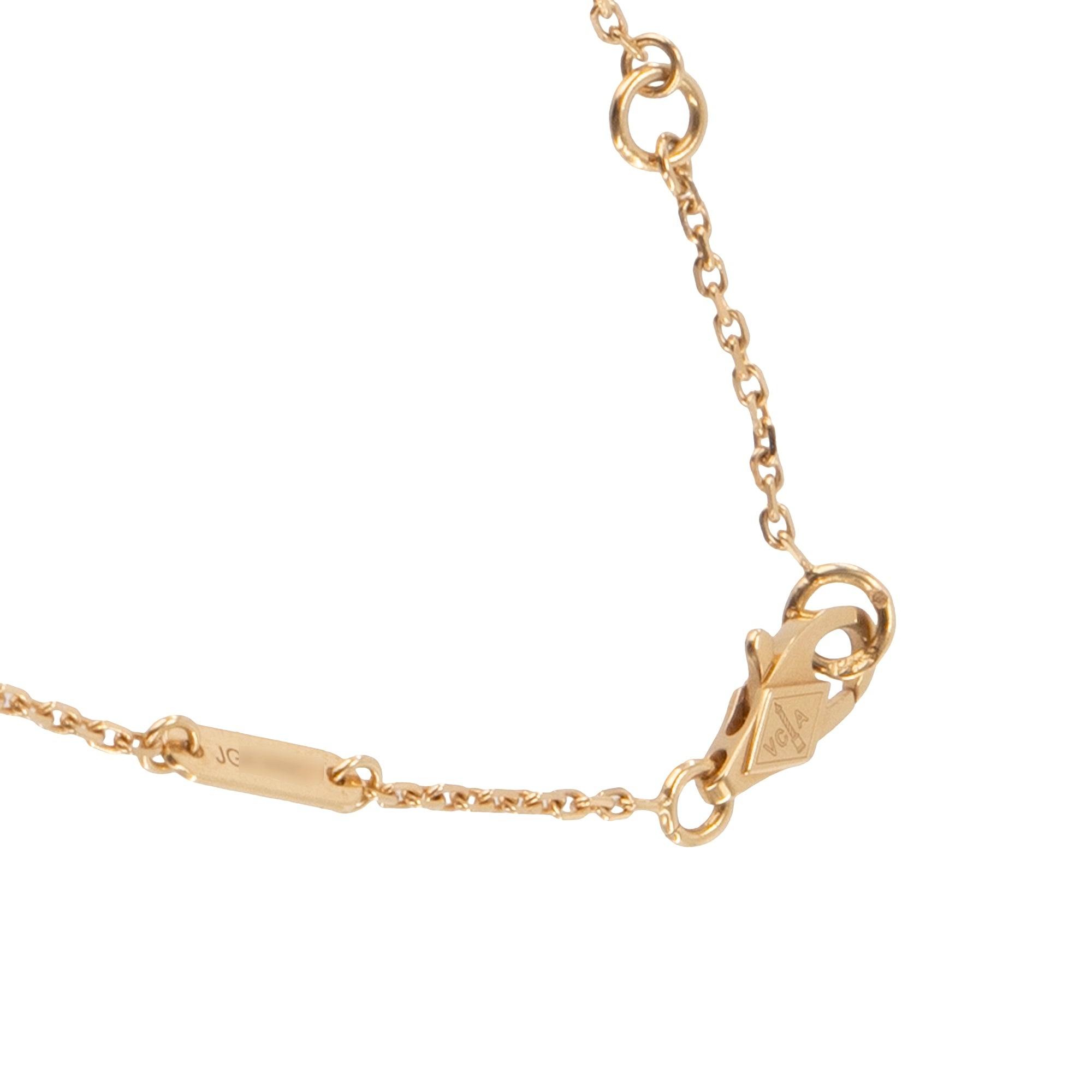 VAN CLEEF & ARPELS - Pendentif Sweet Alhambra Van Cleef & Arpels en or jaune et nacre