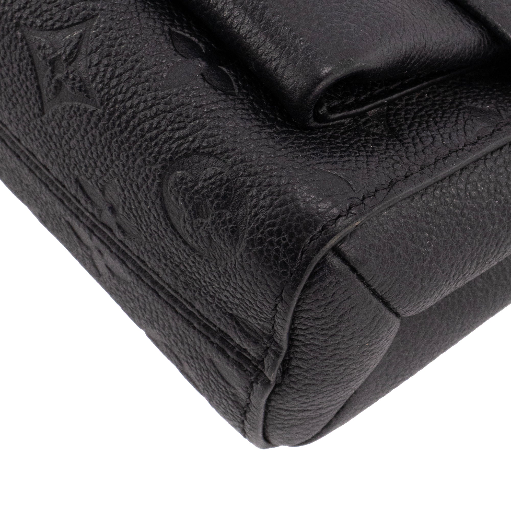 LOUIS VUITTON - Sac à bandoulière Vavin BB Louis Vuitton en cuir empreinte noir