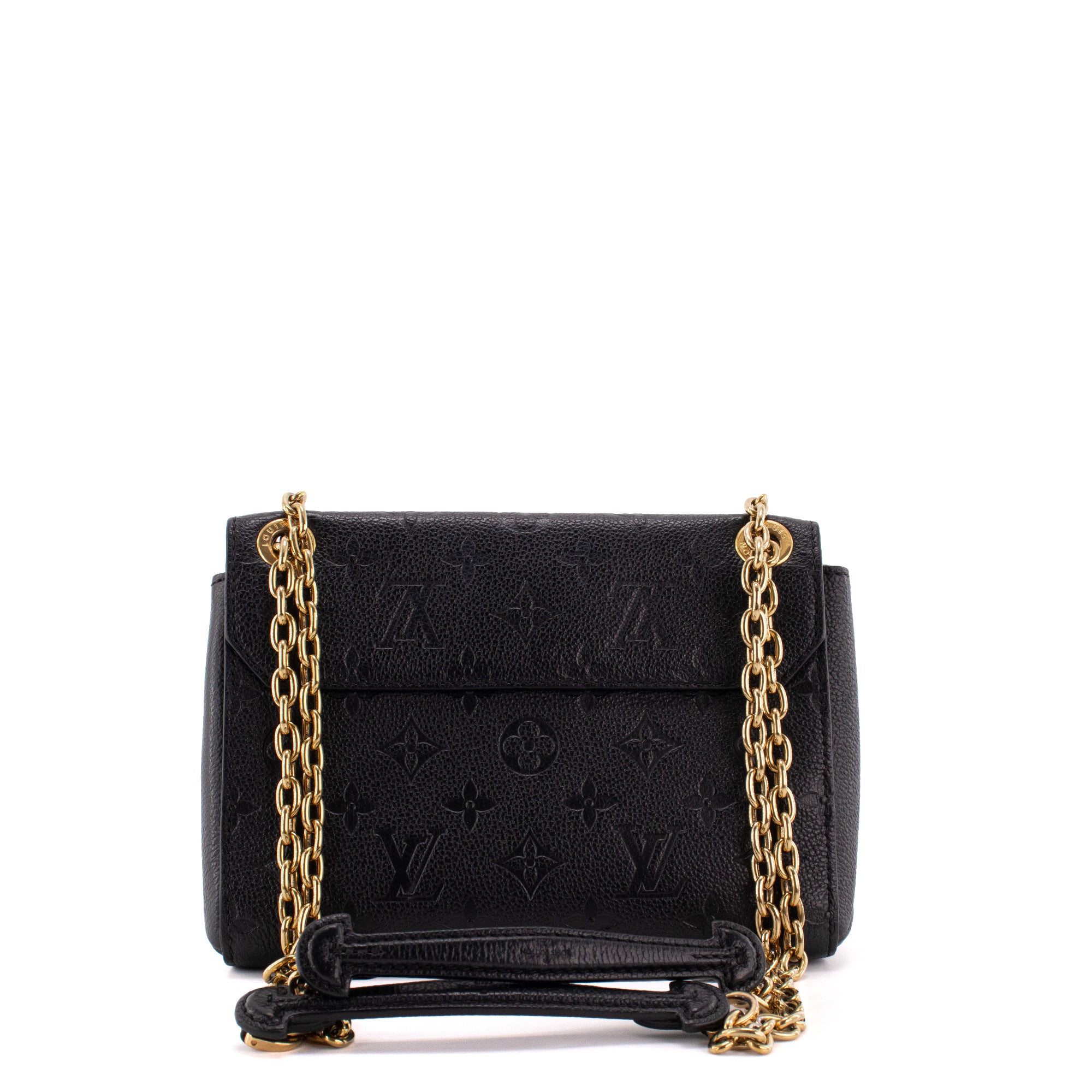 LOUIS VUITTON - Sac à bandoulière Vavin BB Louis Vuitton en cuir empreinte noir