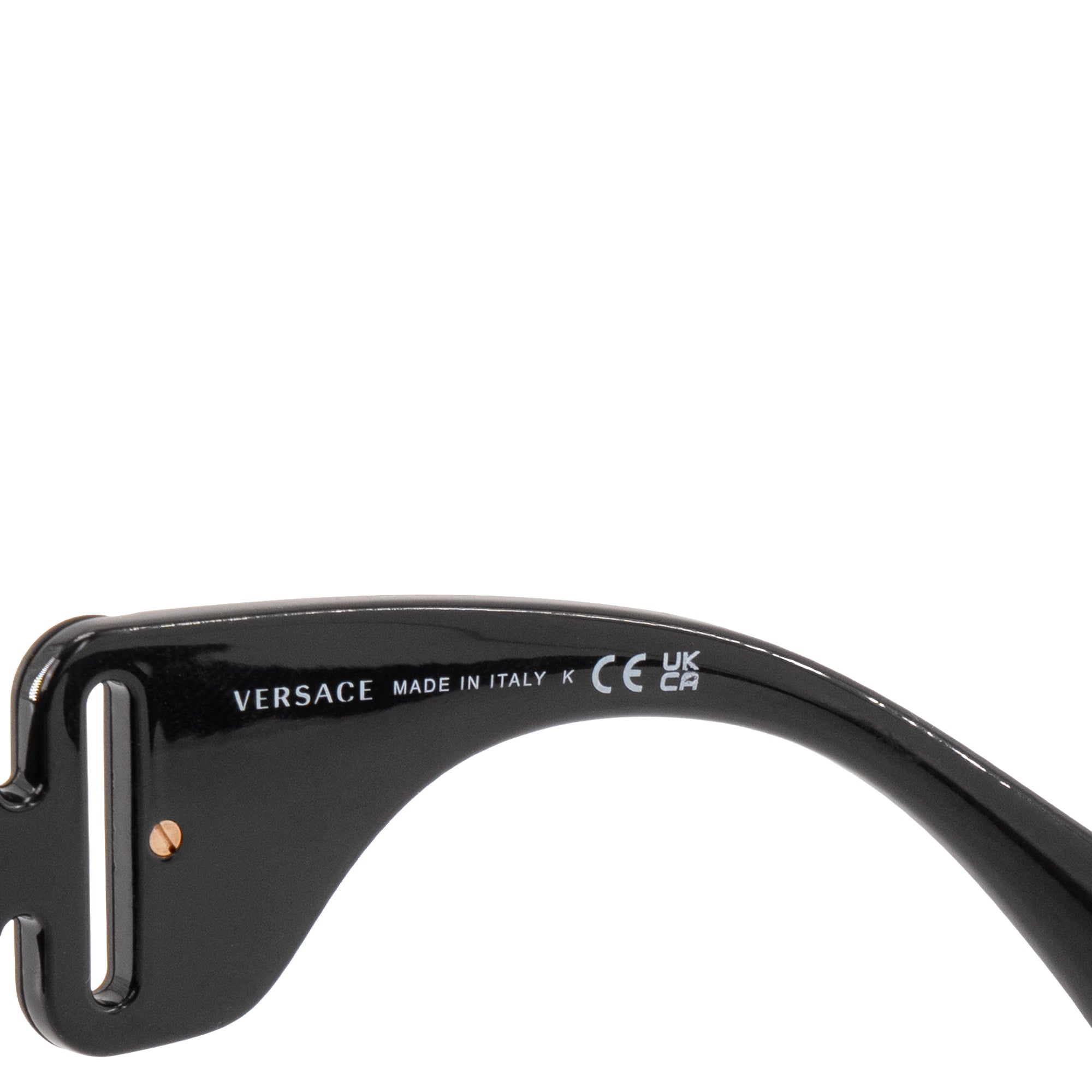 VERSACE - Lunettes de soleil Maxi Medusa Biggie Versace en plastique noir