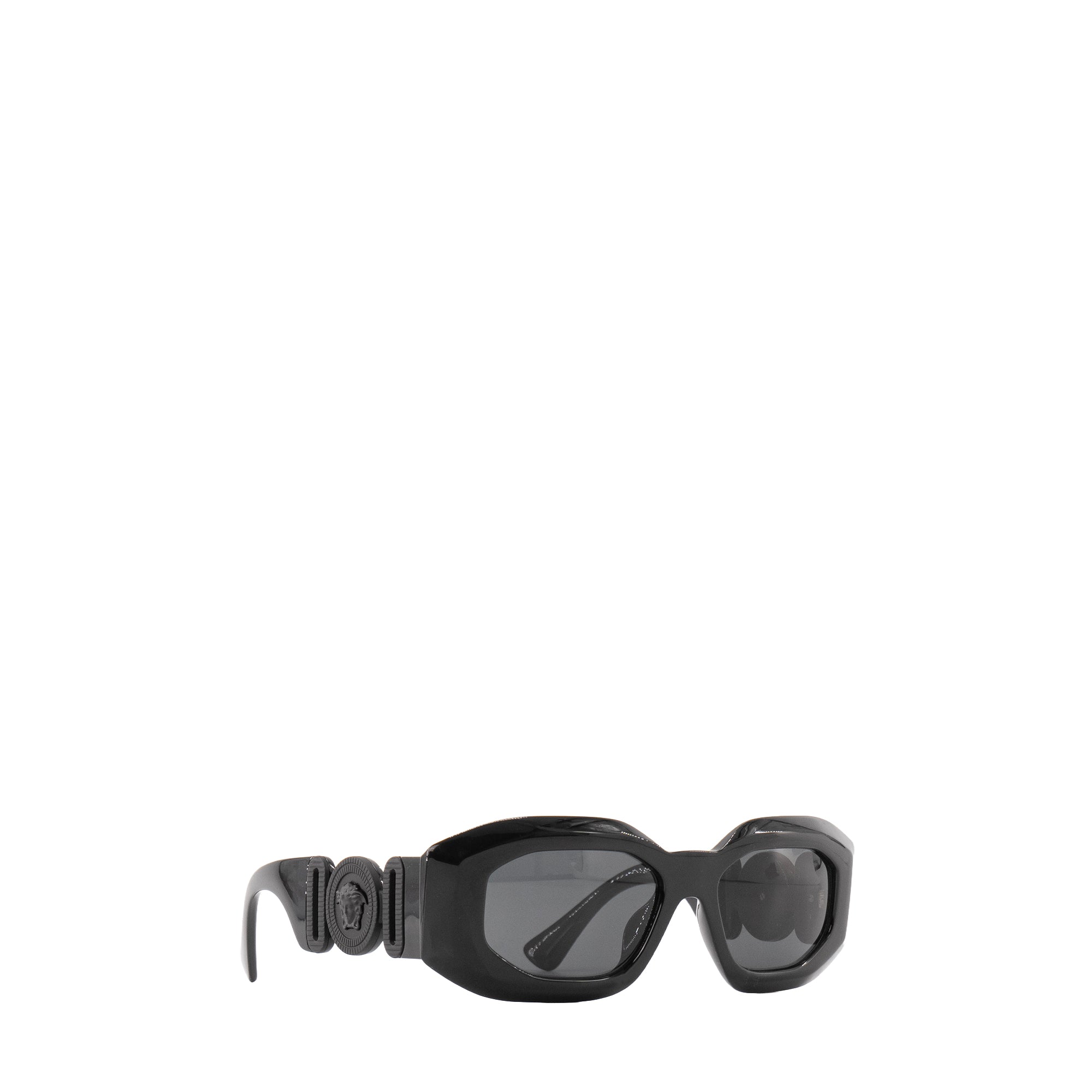 VERSACE - Lunettes de soleil Maxi Medusa Biggie Versace en plastique noir