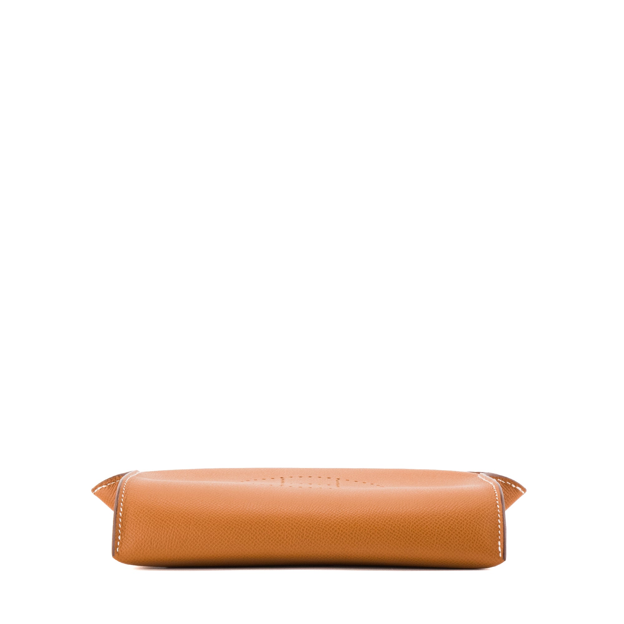 HERMÈS - Sac à bandoulière Videpoches Hermès en cuir epsom gold