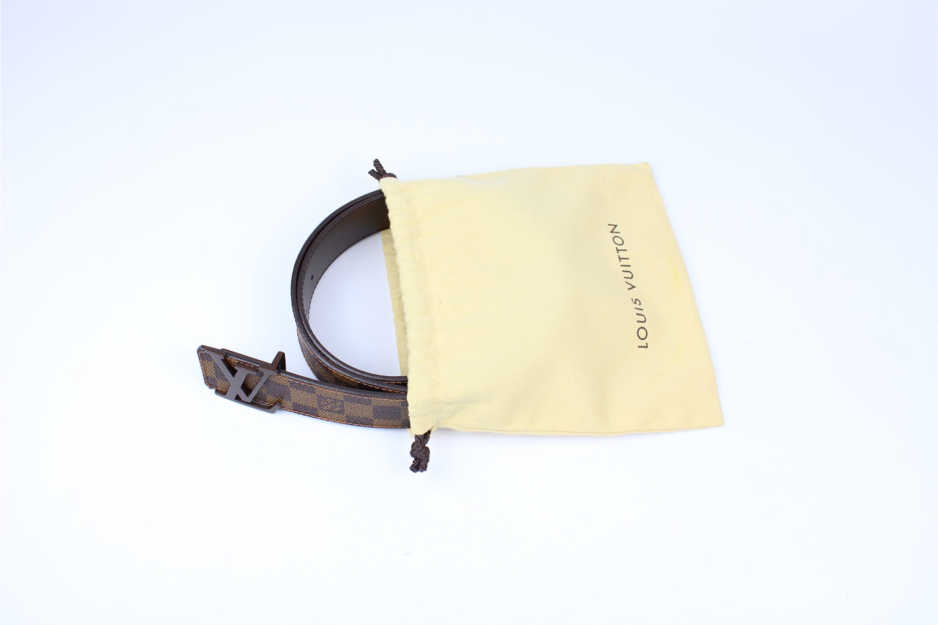 LV initials belt