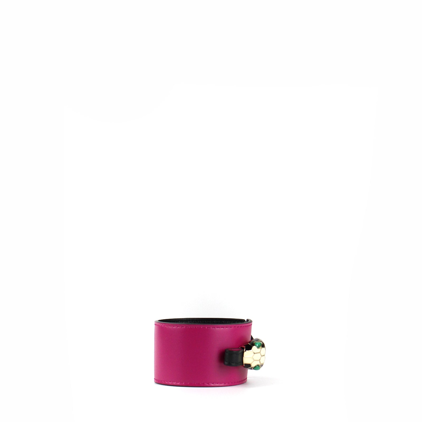 BULGARI - Manchette en cuir Serpenti