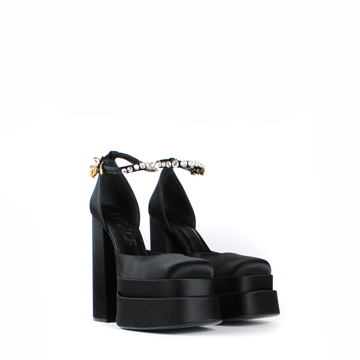 Escarpins Noirs à Talons Cône - Marque Elisa, Taille 39 - Hauteur 8 Cm, Matière Daim - Occasion En Très Bon état