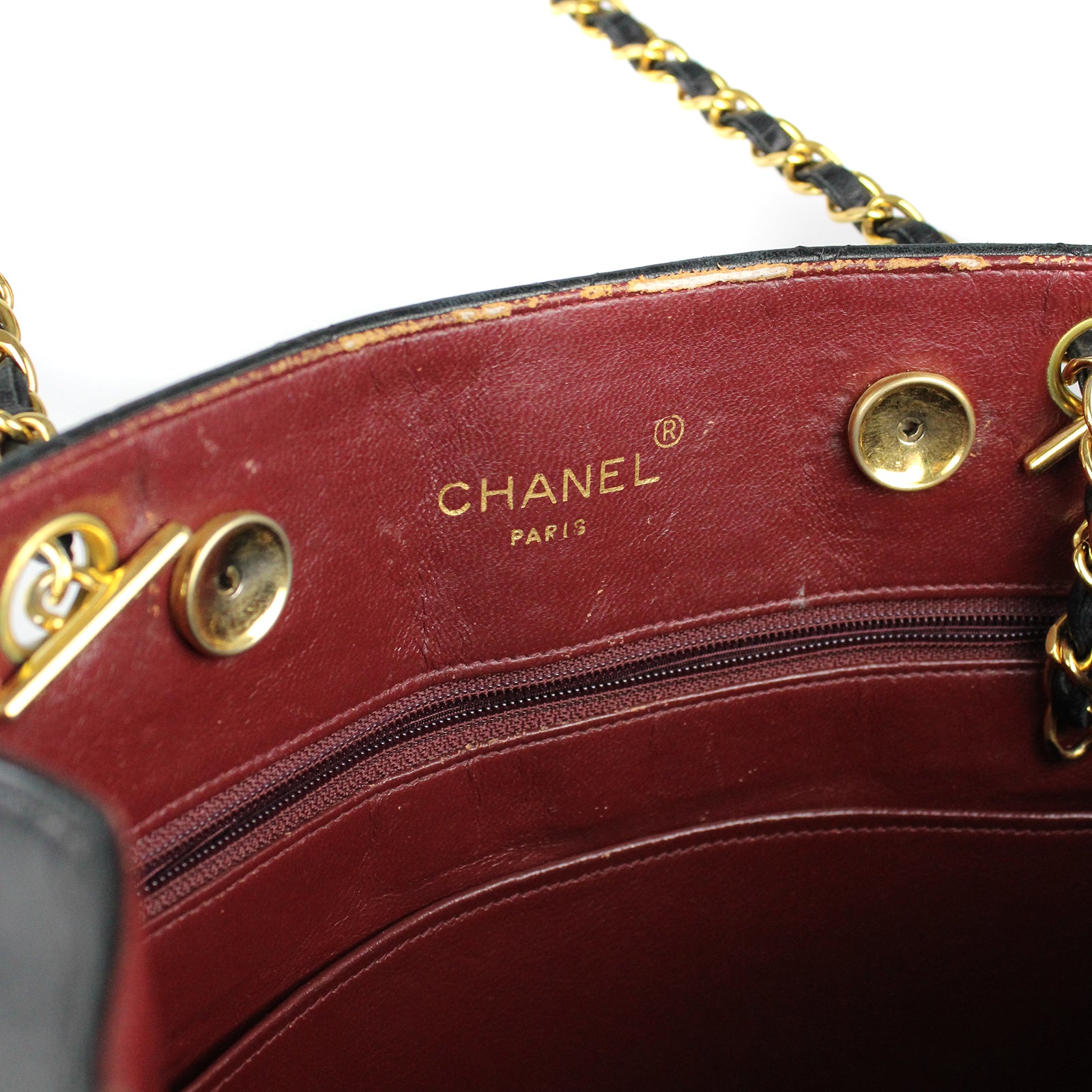 CHANEL - Sac cabas plat vintage