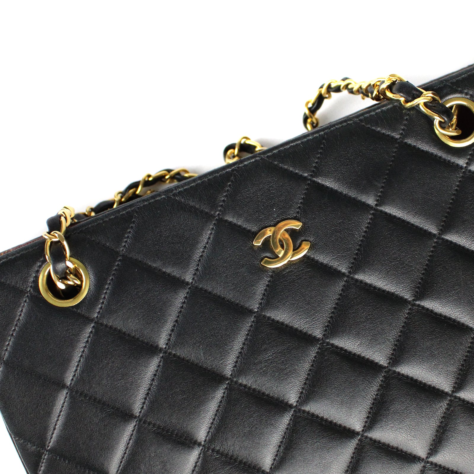 CHANEL - Sac cabas plat vintage