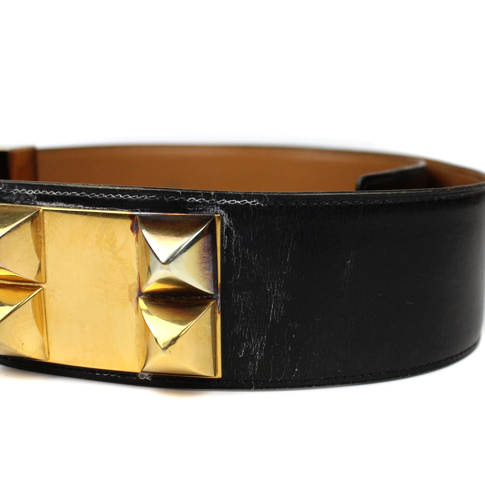 HERMÈS - Dog Collar Belt (T75)