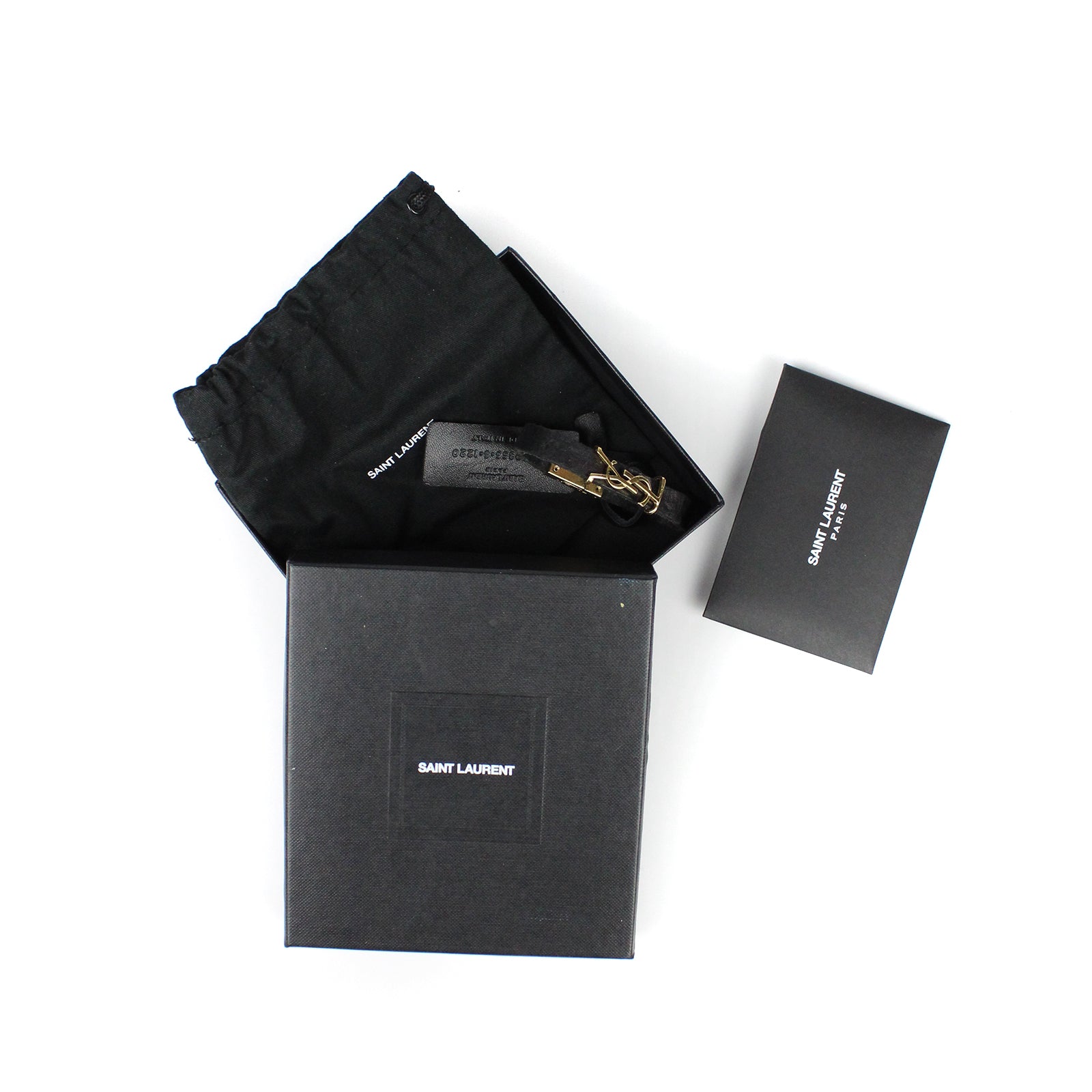 SAINT LAURENT - Opyum leather bracelet