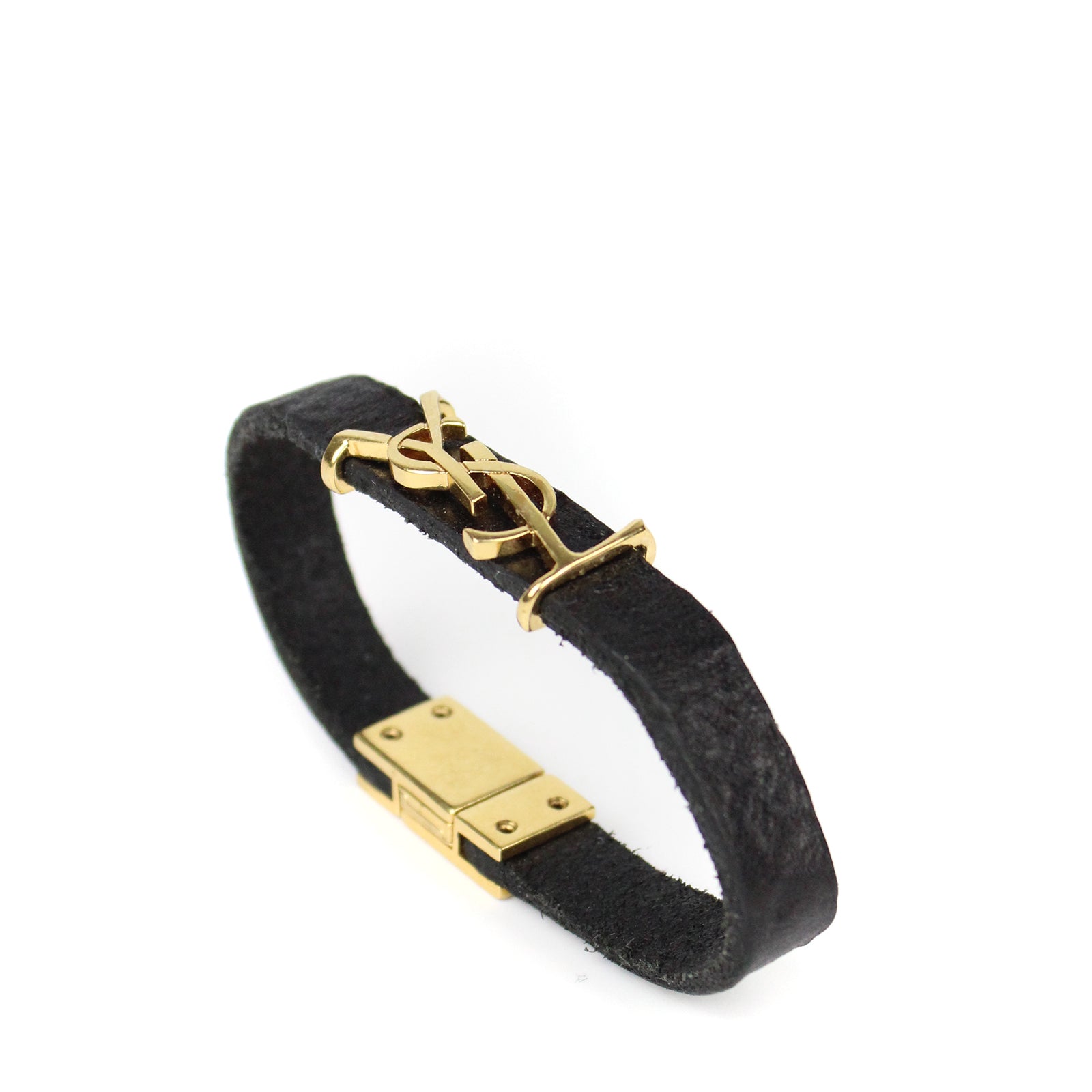 SAINT LAURENT - Opyum leather bracelet