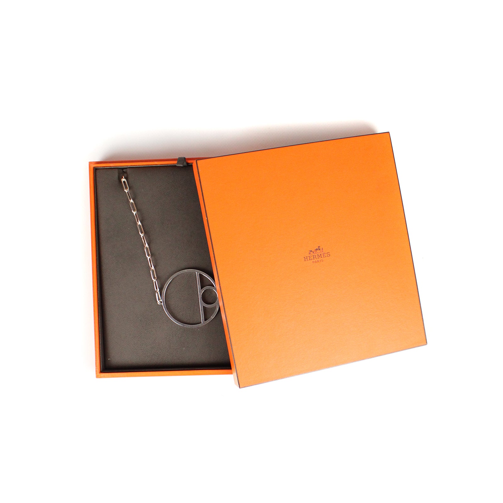 HERMÈS - Chaine d’Ancre long necklace in silver