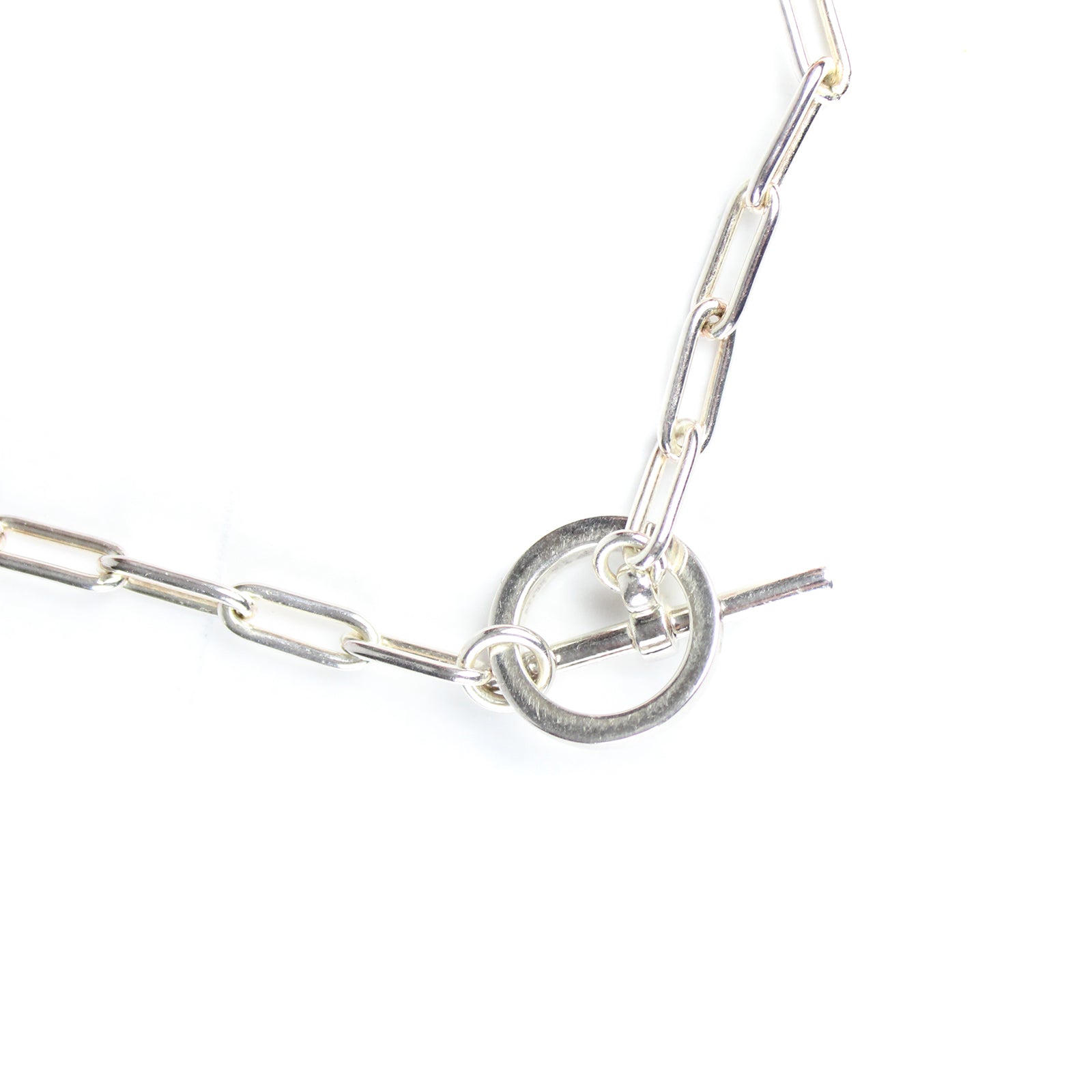 HERMÈS - Chaine d’Ancre long necklace in silver