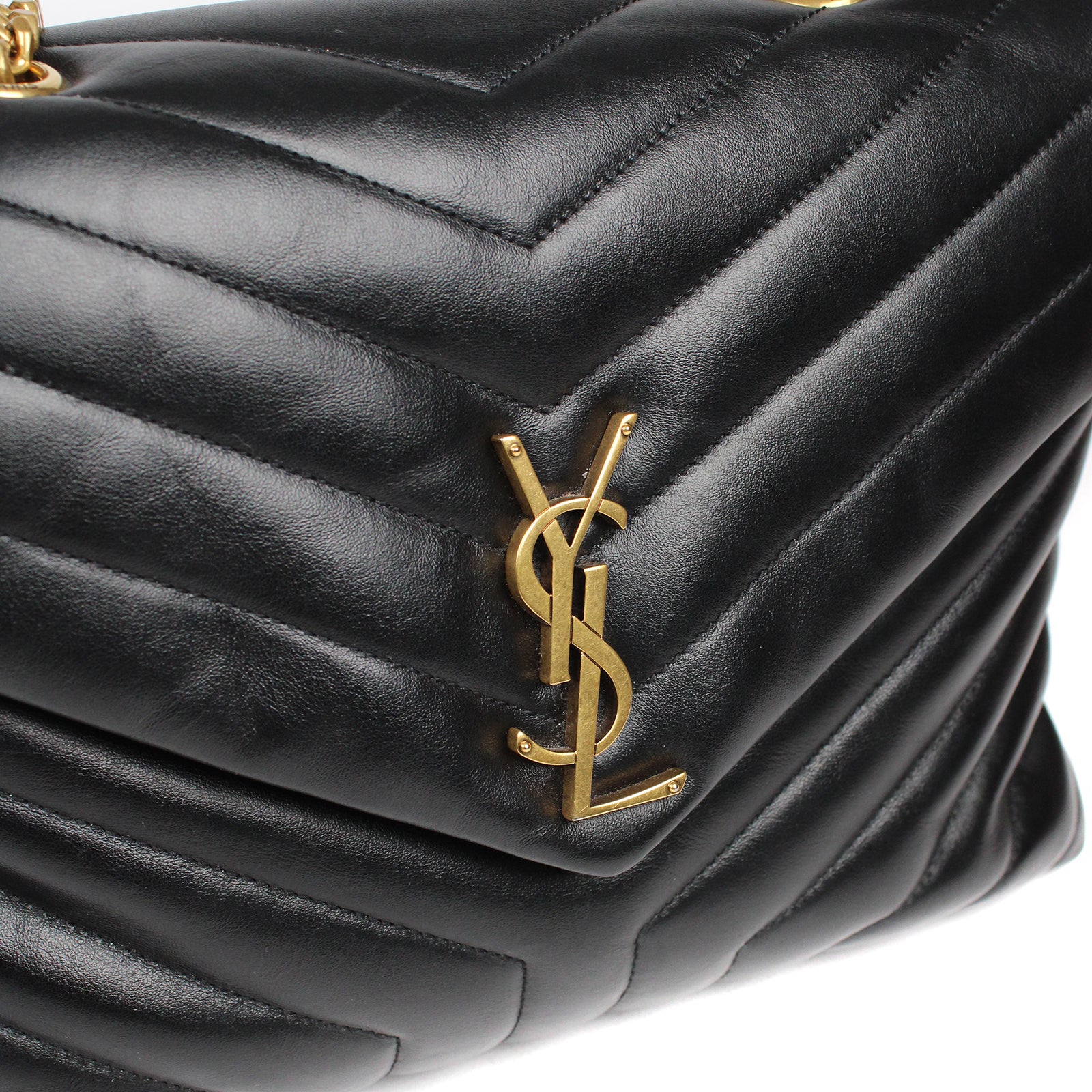 SAINT LAURENT - Loulou medium en cuir matelassé