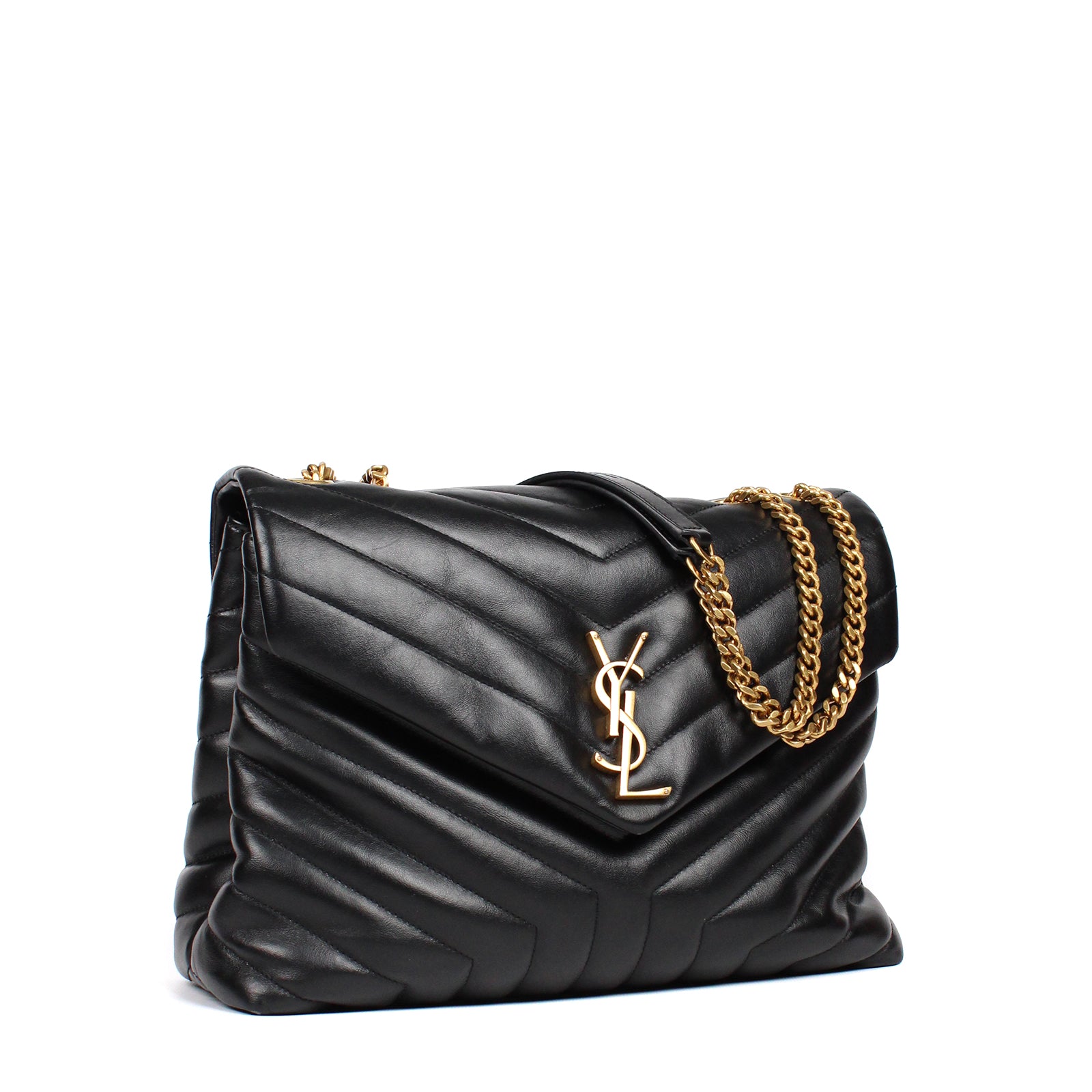 SAINT LAURENT - Loulou medium en cuir matelassé