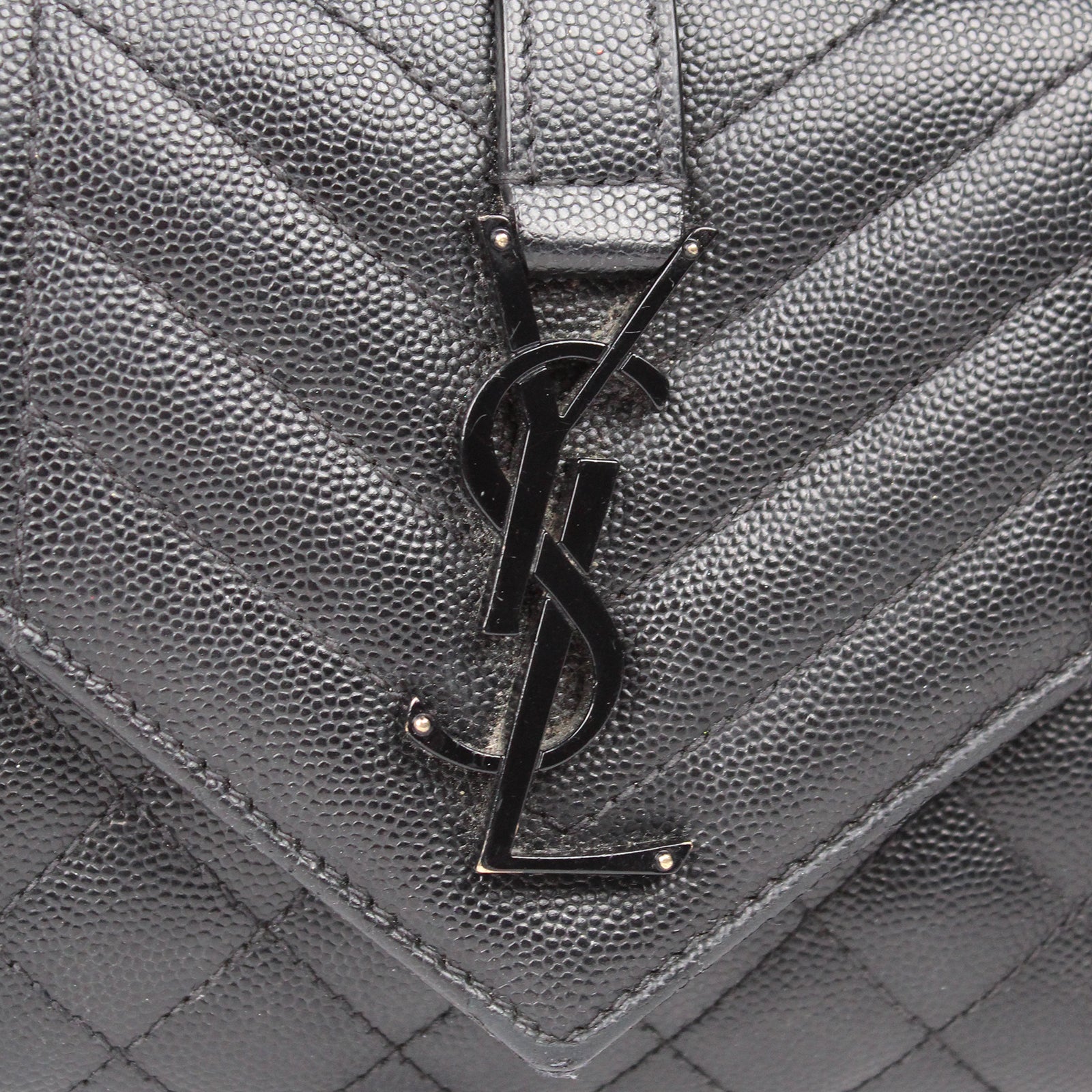 SAINT LAURENT - Sac Envelope Small full black