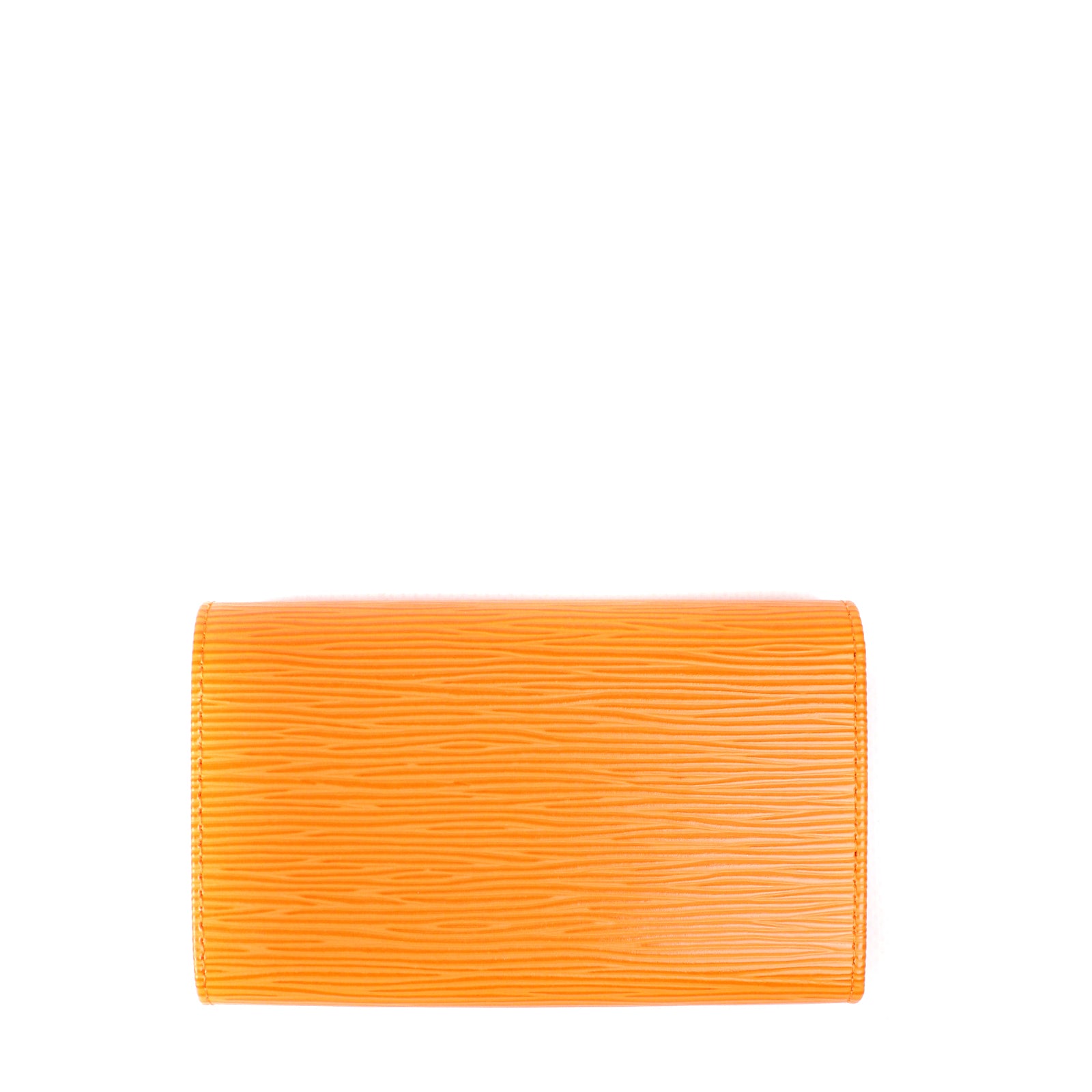 LOUIS VUITTON - Orange epi leather wallet