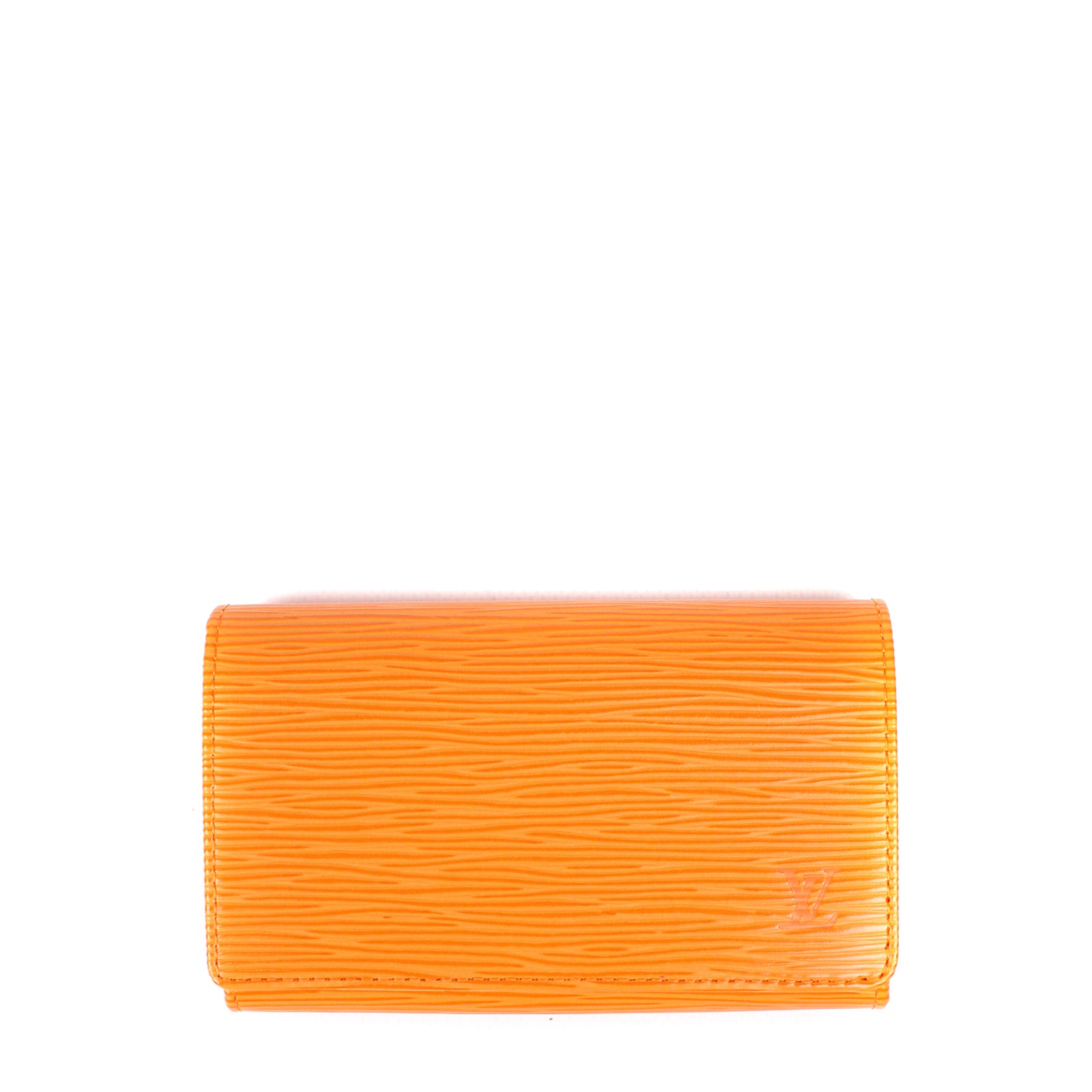 LOUIS VUITTON - Orange epi leather wallet