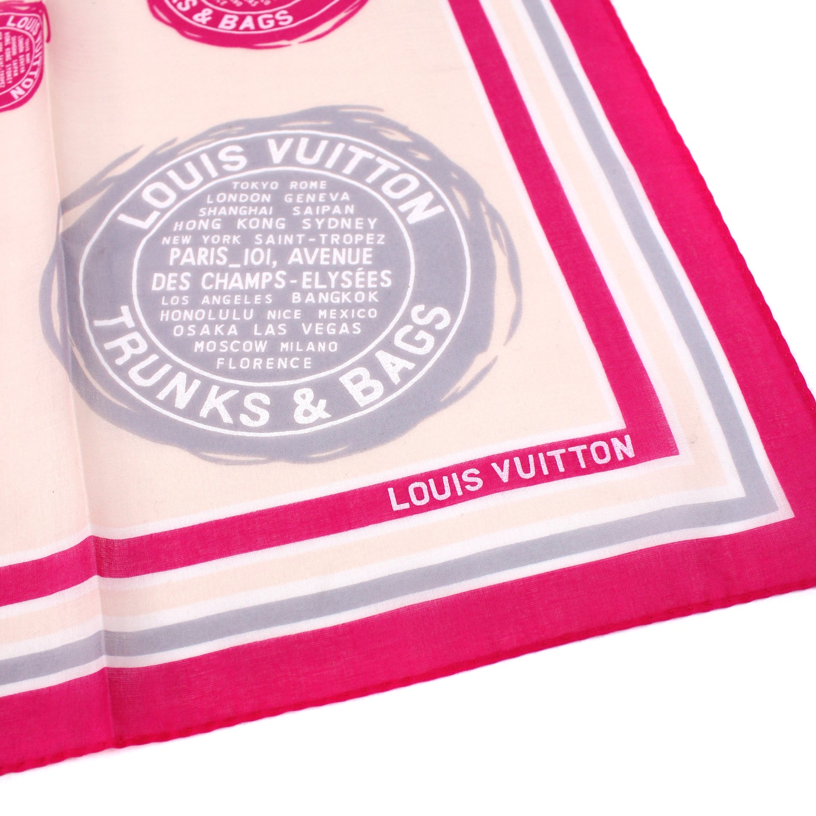 LOUIS VUITTON - Carré 45 en coton Trunks & Bags