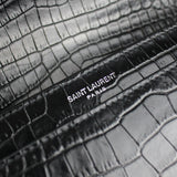 SAINT LAURENT - Sac Sunset medium embossé crocodile