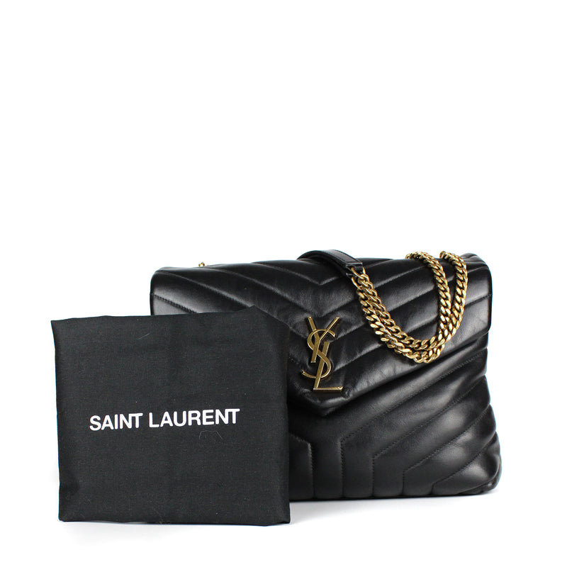 SAINT LAURENT - Loulou medium en cuir matelassé
