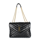 SAINT LAURENT - Loulou medium en cuir matelassé