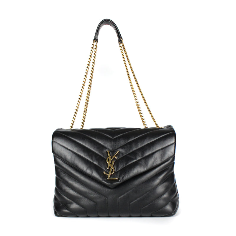 SAINT LAURENT - Loulou medium en cuir matelassé