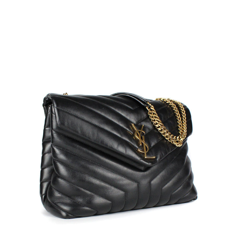 SAINT LAURENT - Loulou medium en cuir matelassé