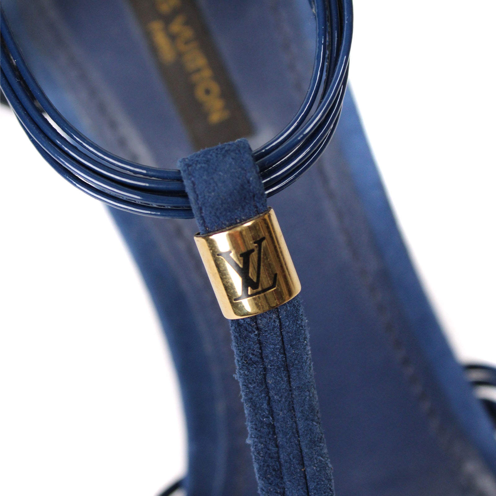 LOUIS VUITTON - Sandales à talon tressée (T39)